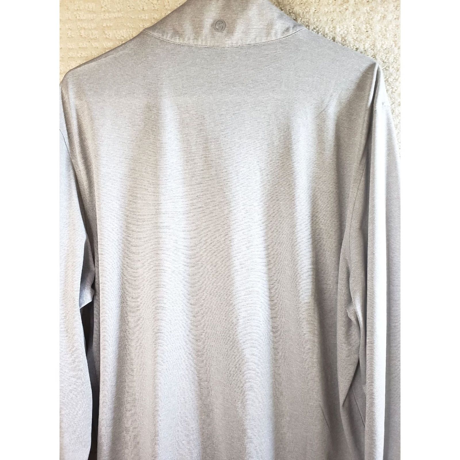 Vintage STITCH Golf 1/4 Zip Pullover Activewear Sweater Grey Men's Large Spring Island Golf Sports Size US L / EU 52-54 / 3 - 6 Thumbnail