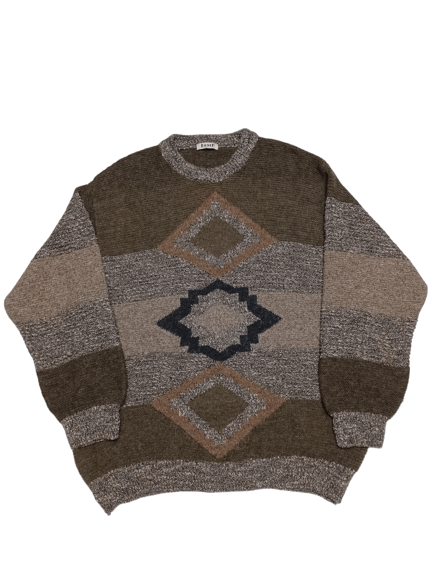 Other 90S MADE IN ITALY WOOL ALPACCA OVERSIZE COOGI STYLE SWEATER Size US XXL / EU 58 / 5 - 1 Thumbnail