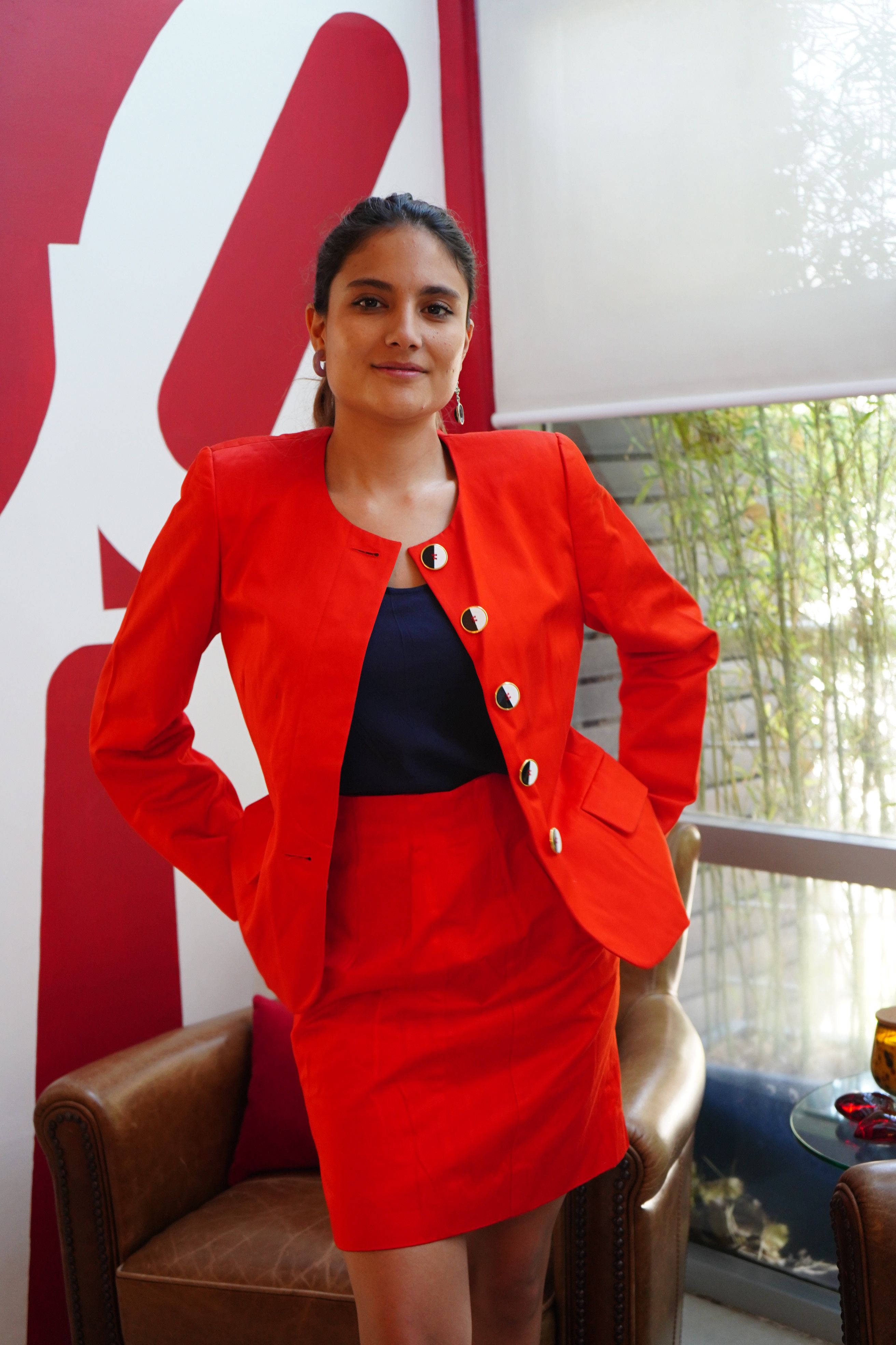 Red Escada Suit
