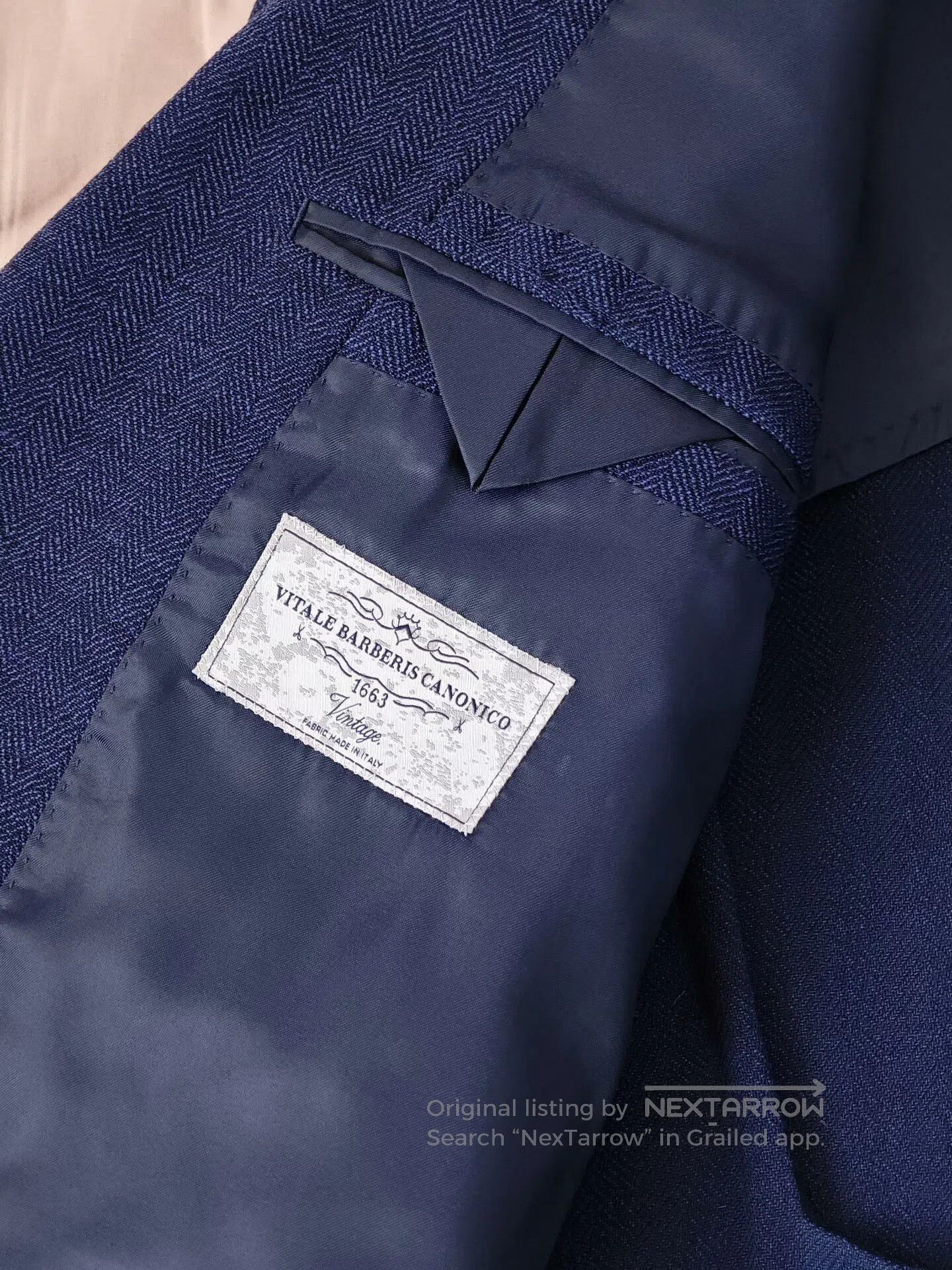 Japanese Brand Italian VBC Wool Custom Suit Jacket. Size US M / EU 48-50 / 2 - 7 Thumbnail