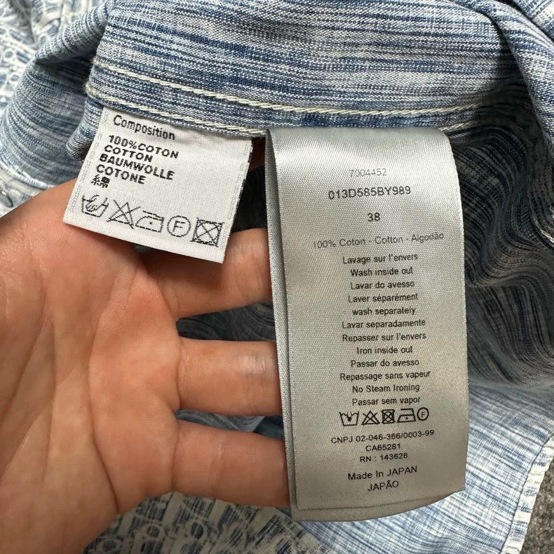 Dior Dior Blue Printed Denim Shirt Jacket-2506 Size US M / EU 48-50 / 2 - 4 Thumbnail