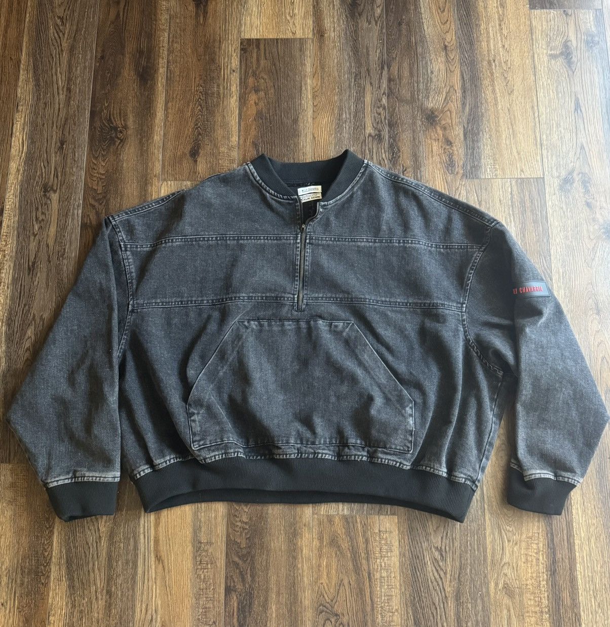 Willy Chavarria Warrior Zip Crew-Washed Black Size US M / EU 48-50 / 2 - 3 Thumbnail