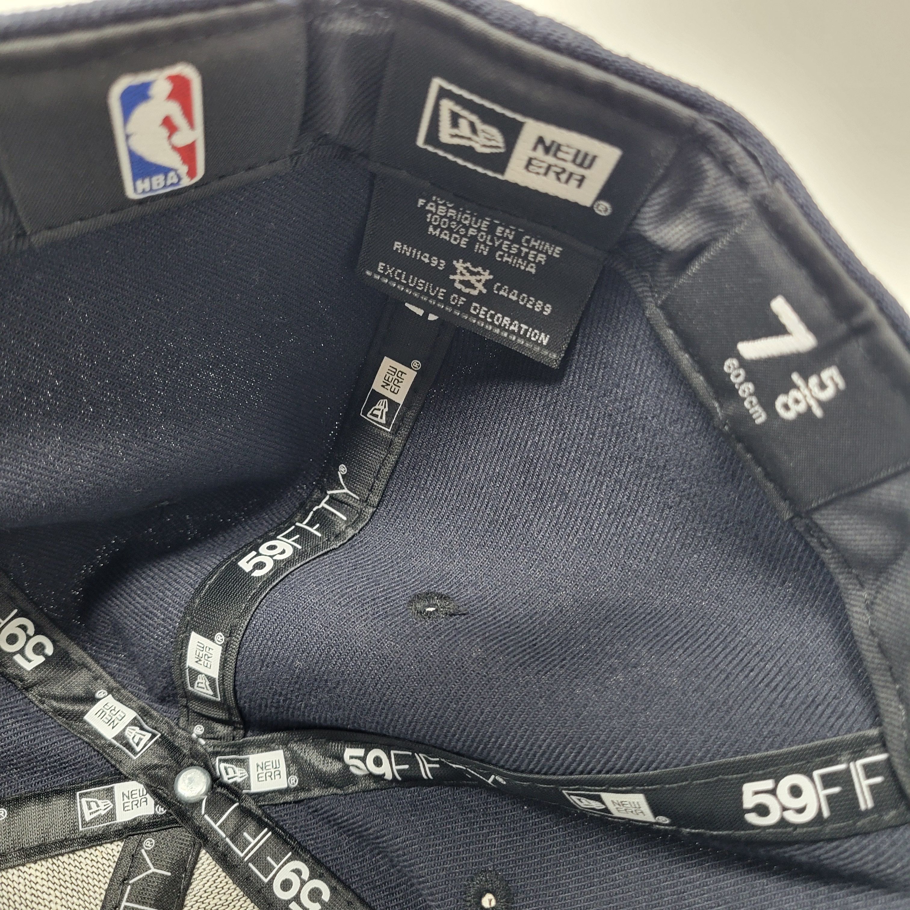NBA × New Era New Era Cleveland Cavaliers CAVS Navy Blue Fitted Hat 7 5/8 Size ONE SIZE - 8 Thumbnail