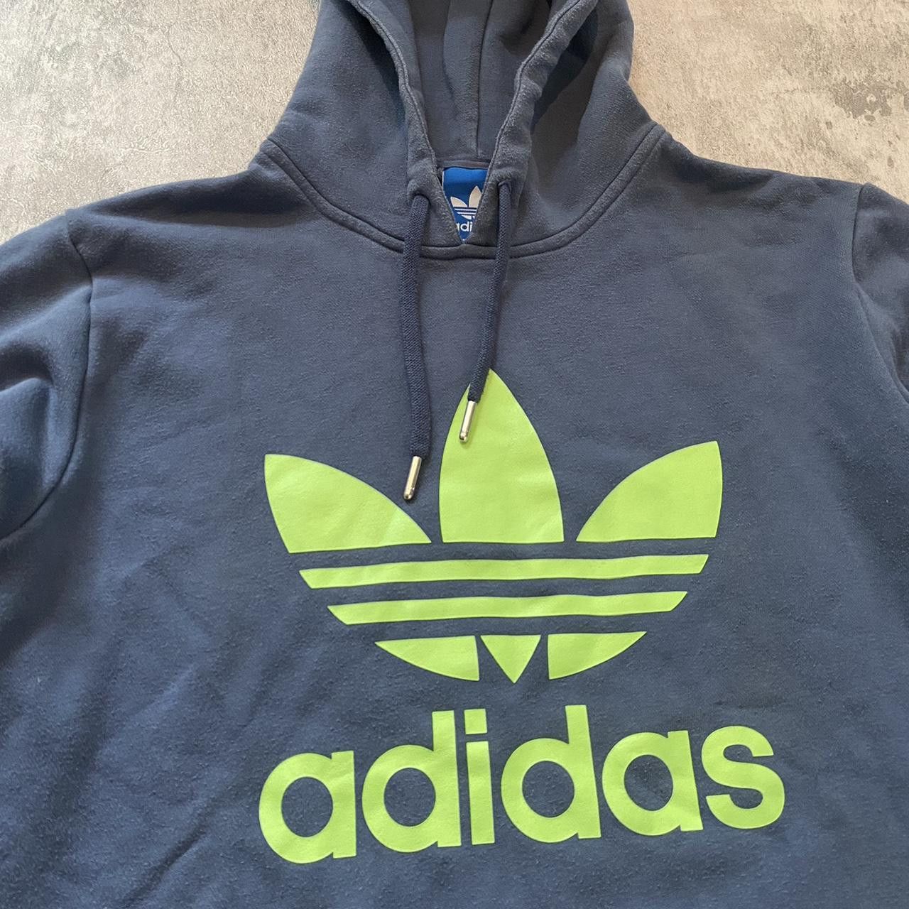 Adidas Navy and green Adidas Hoodie Sportswear Streetwear Casual Size US M / EU 48-50 / 2 - 2 Thumbnail