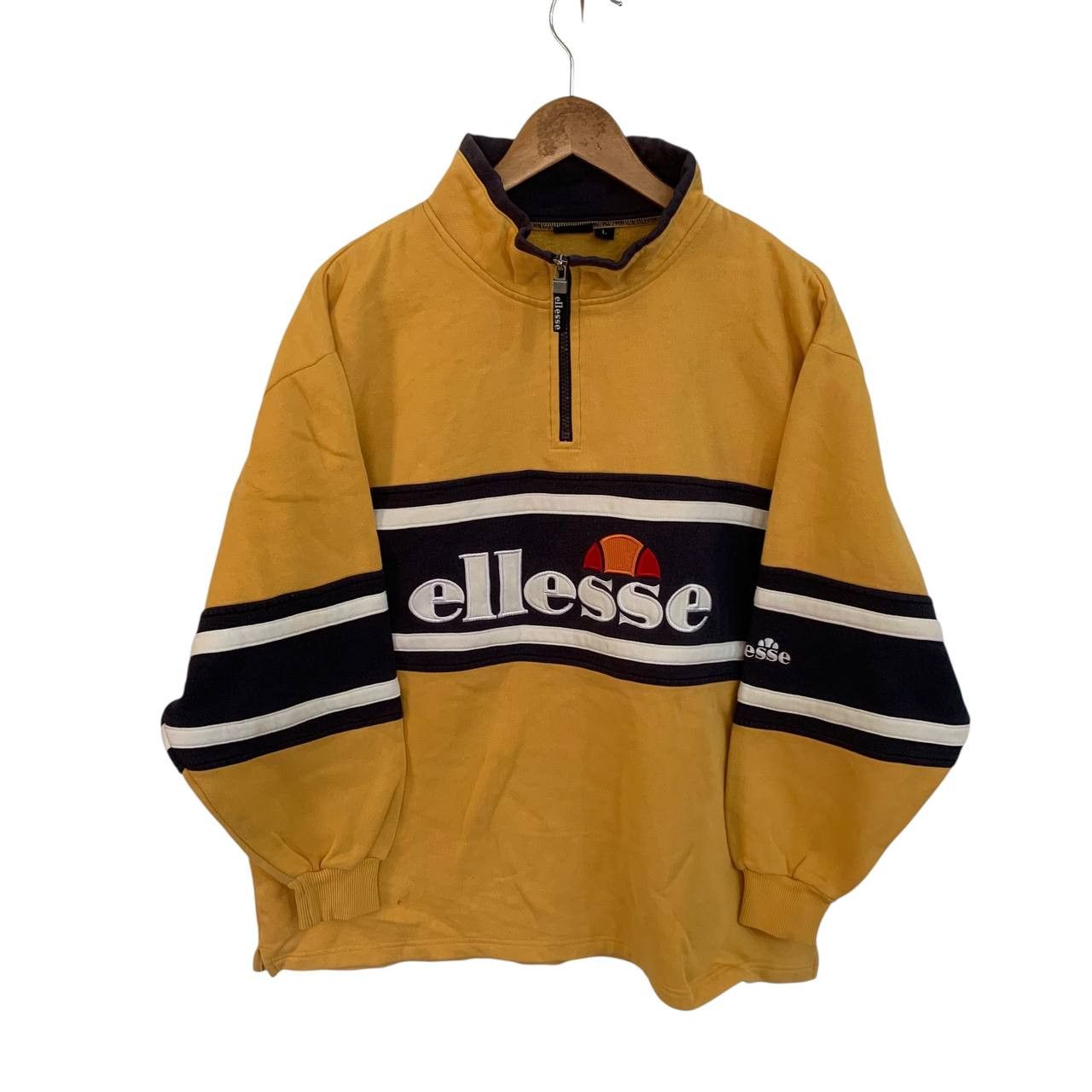 Ellesse Vintage Ellesse Sweatshirt Spell out large size Size US L / EU 52-54 / 3 - 1 Thumbnail