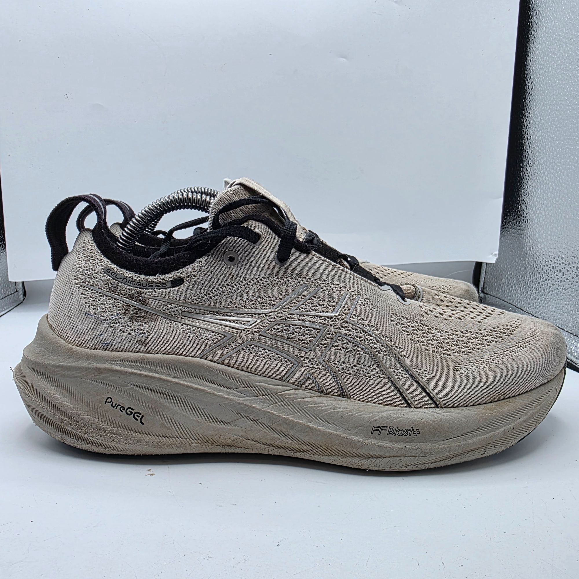 Asics ASICS Gel Nimbus 26 Mens Size 9 Gray Black Running Shoes Dur Size US 9 / EU 42 - 12 Thumbnail