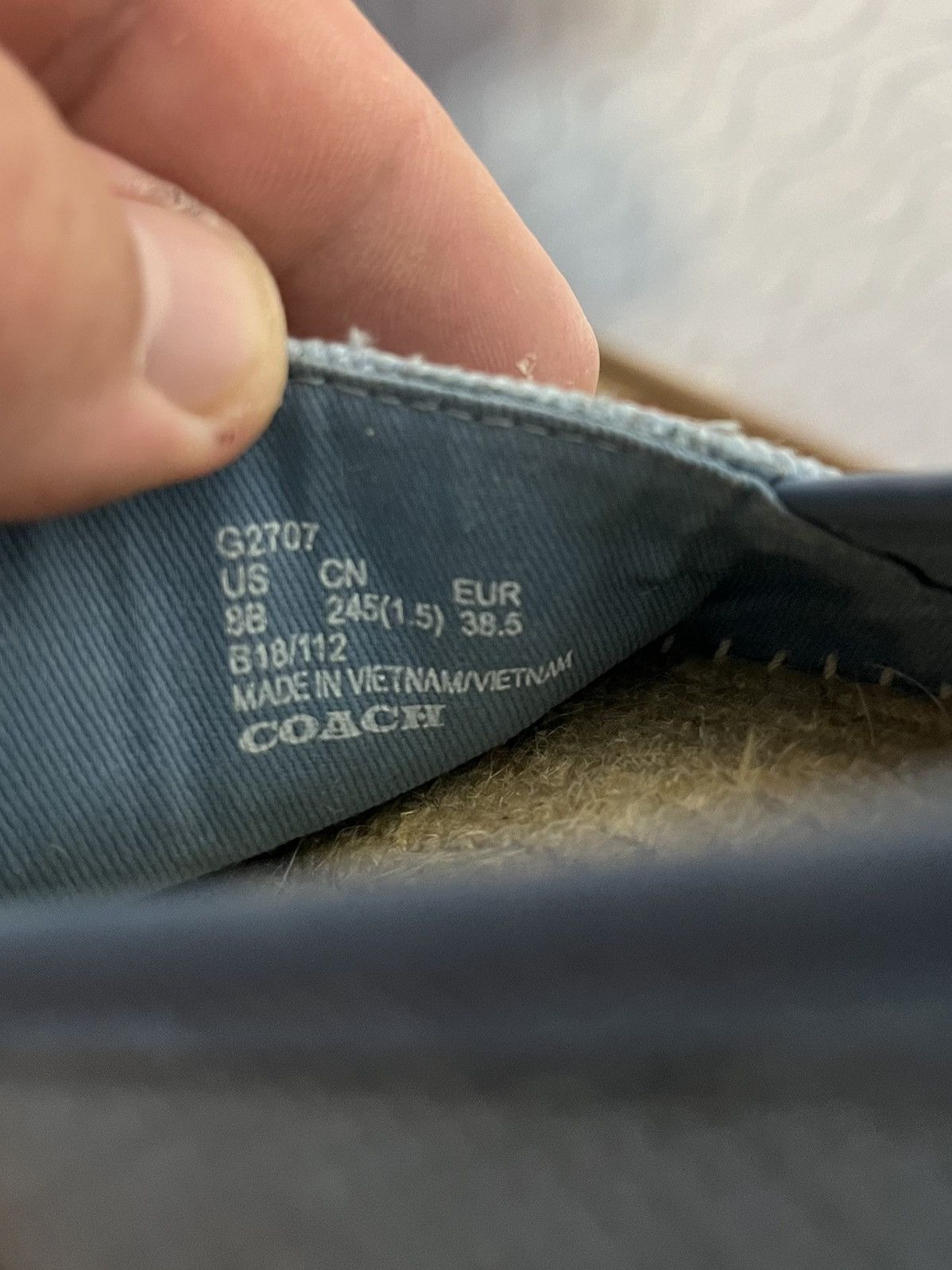 Coach COACH Logo Blue Canvas Espadrille Slip On Sandals Shoes US8 Size US 8 / IT 38 - 12 Thumbnail