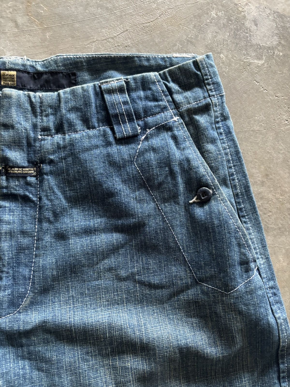 Marithe + Francois Girbaud RARE MFG marithe francois girbaud BAGGY STRAP WIDE LEG JEANS Size US 35 - 8 Thumbnail