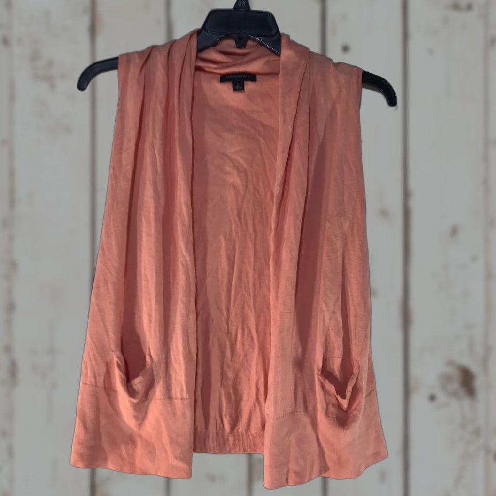 Banana Republic Banana Republic Women’s Knit Sweater Cardigan Sleeveless M Peach Casual Summer Spring Size M / US 6-8 / IT 42-44 - 1 Thumbnail
