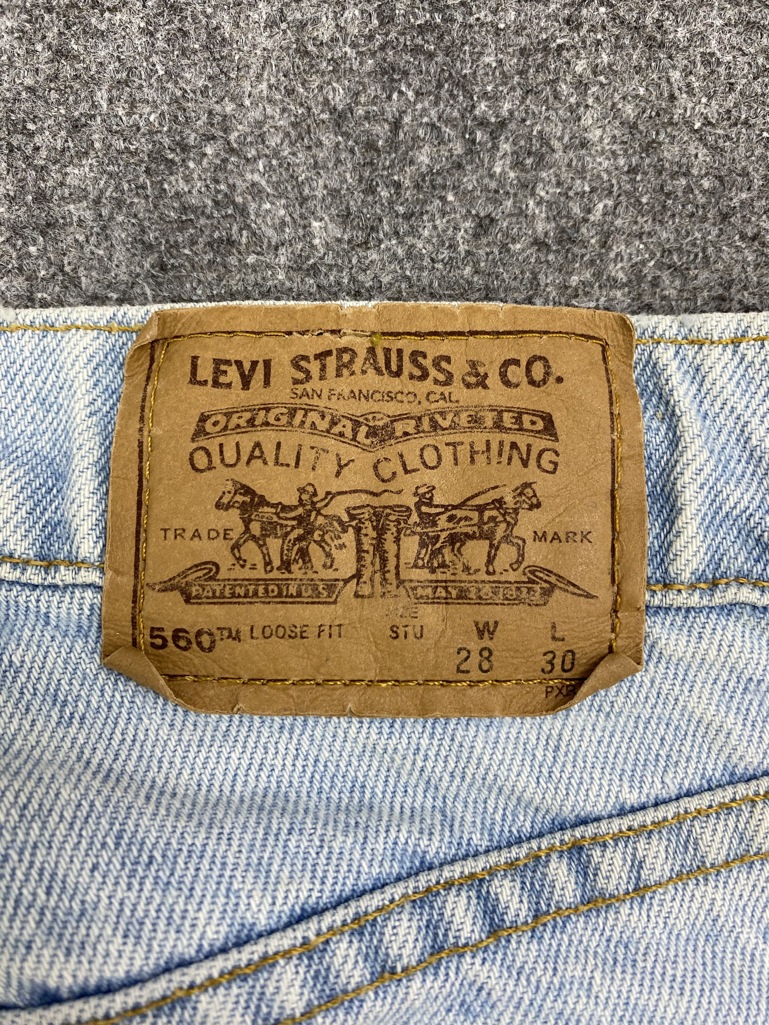 Levi's × Vintage Vintage 90s Levis 560 Orange Tabs Jeans Size US 26 / EU 42 - 5 Thumbnail