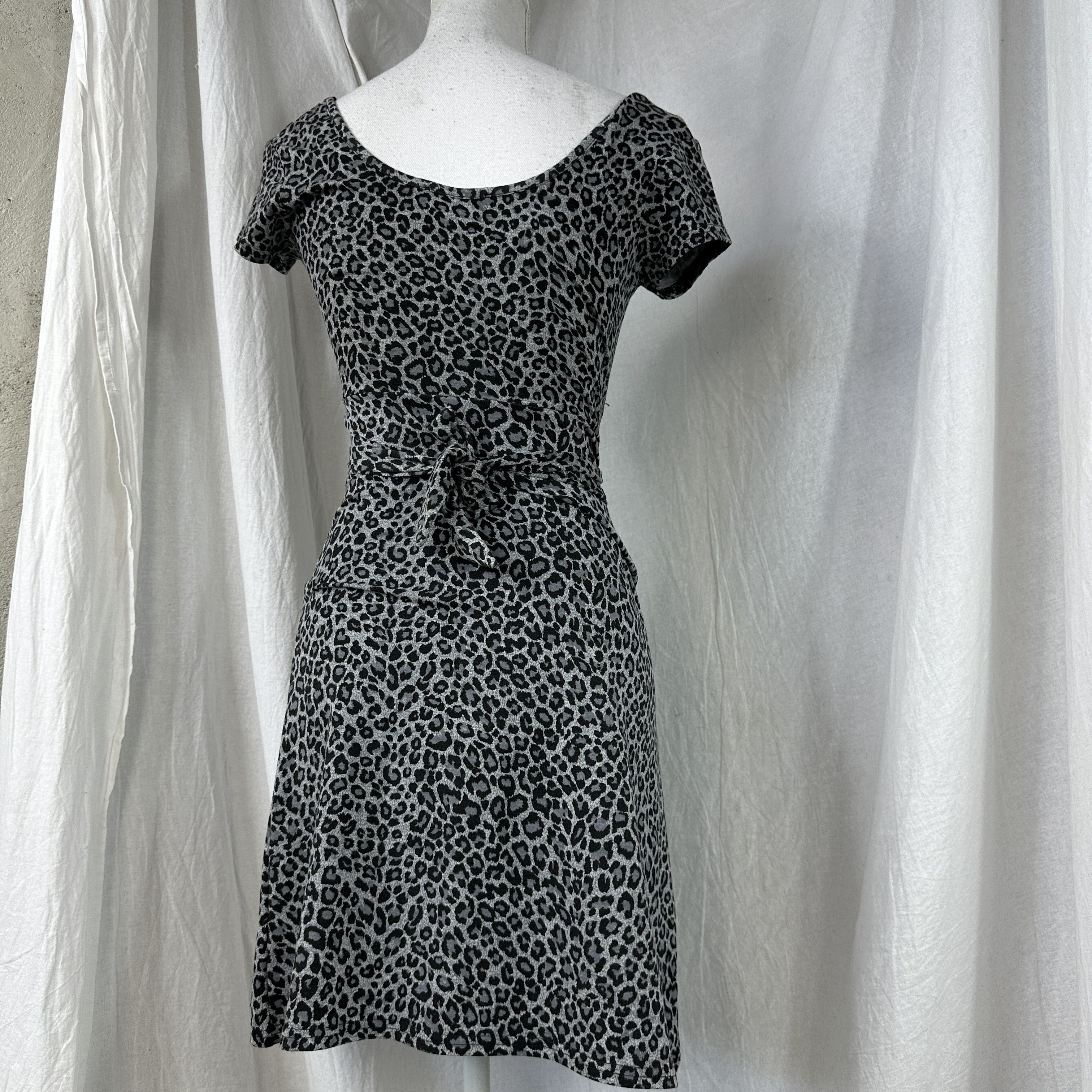 Vintage intage 00s Avant Garde Old Money Viscose Cheetah Dress Size M / US 6-8 / IT 42-44 - 4 Thumbnail