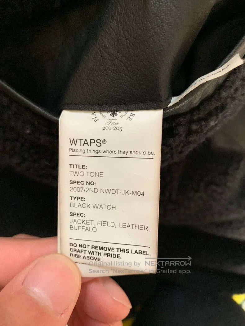 Wtaps Wtaps Vintage Leather Shearling Jacket. Size US L / EU 52-54 / 3 - 5 Thumbnail