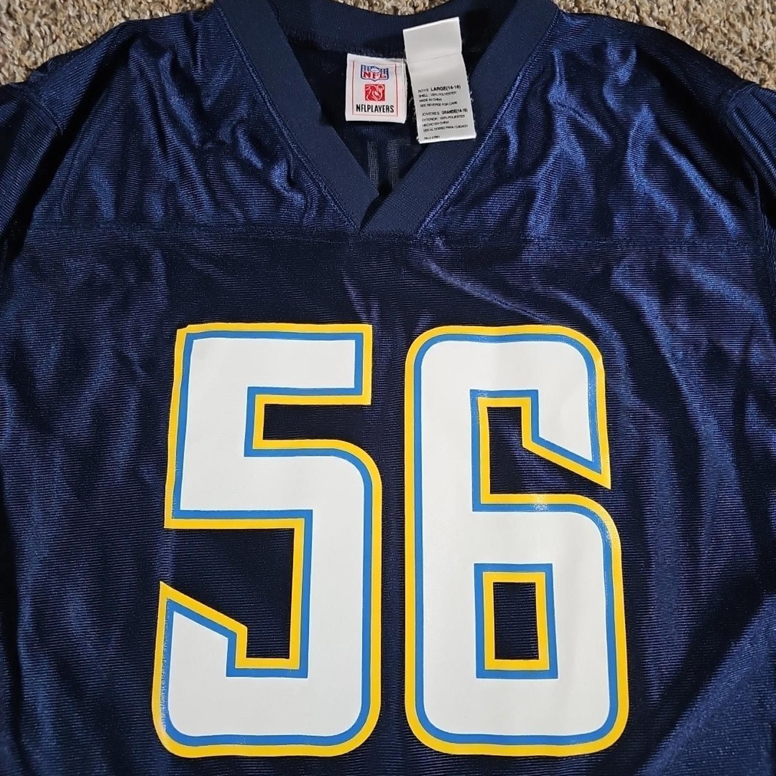 NFL San Diego Los Angeles Chargers MERRIMAN #56 Jersey L14-16 Size ONE SIZE - 2 Thumbnail