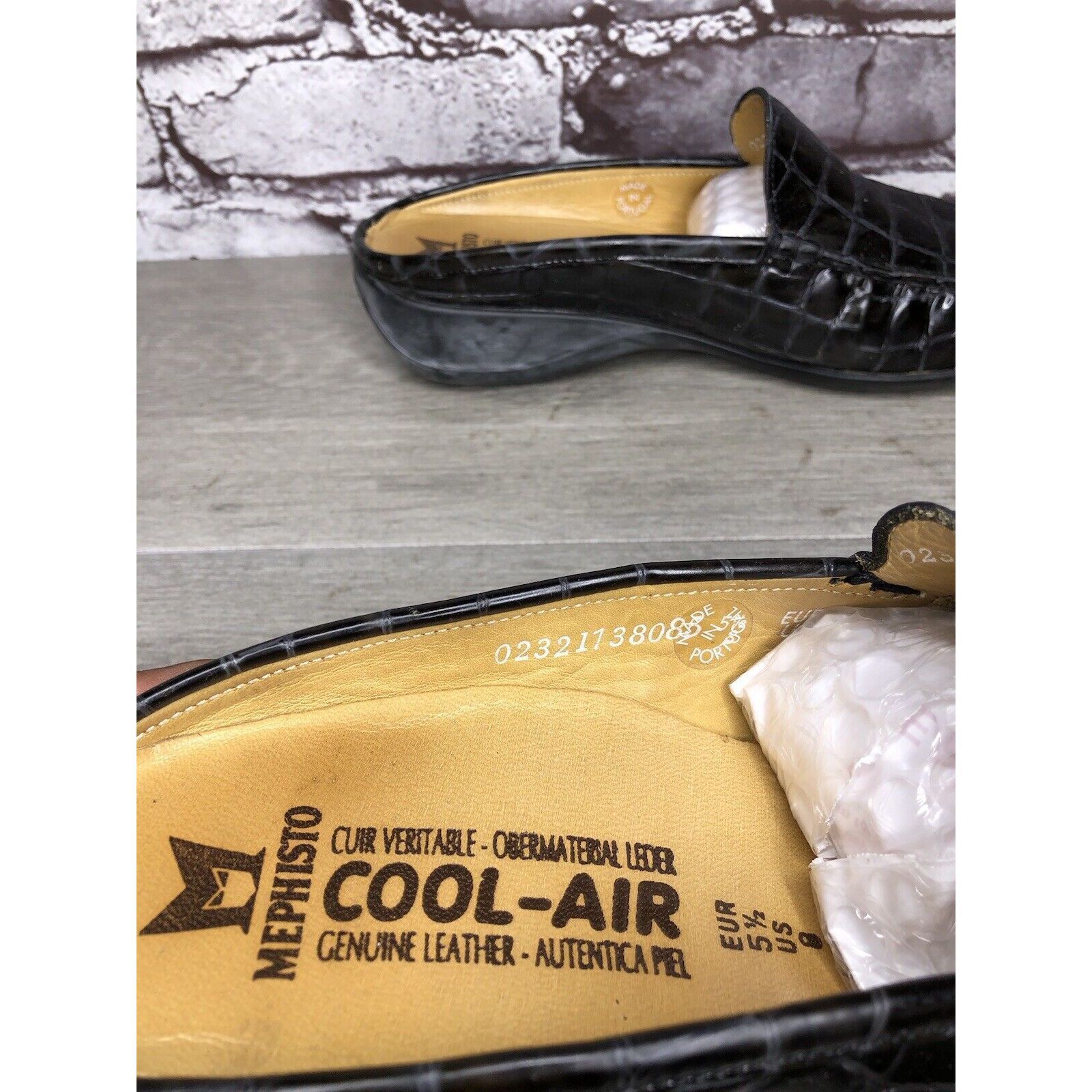 Mephisto Mephisto Black Patent Leather Crocometal Croc Print Mules Sh Size US 8 / IT 38 - 11 Thumbnail