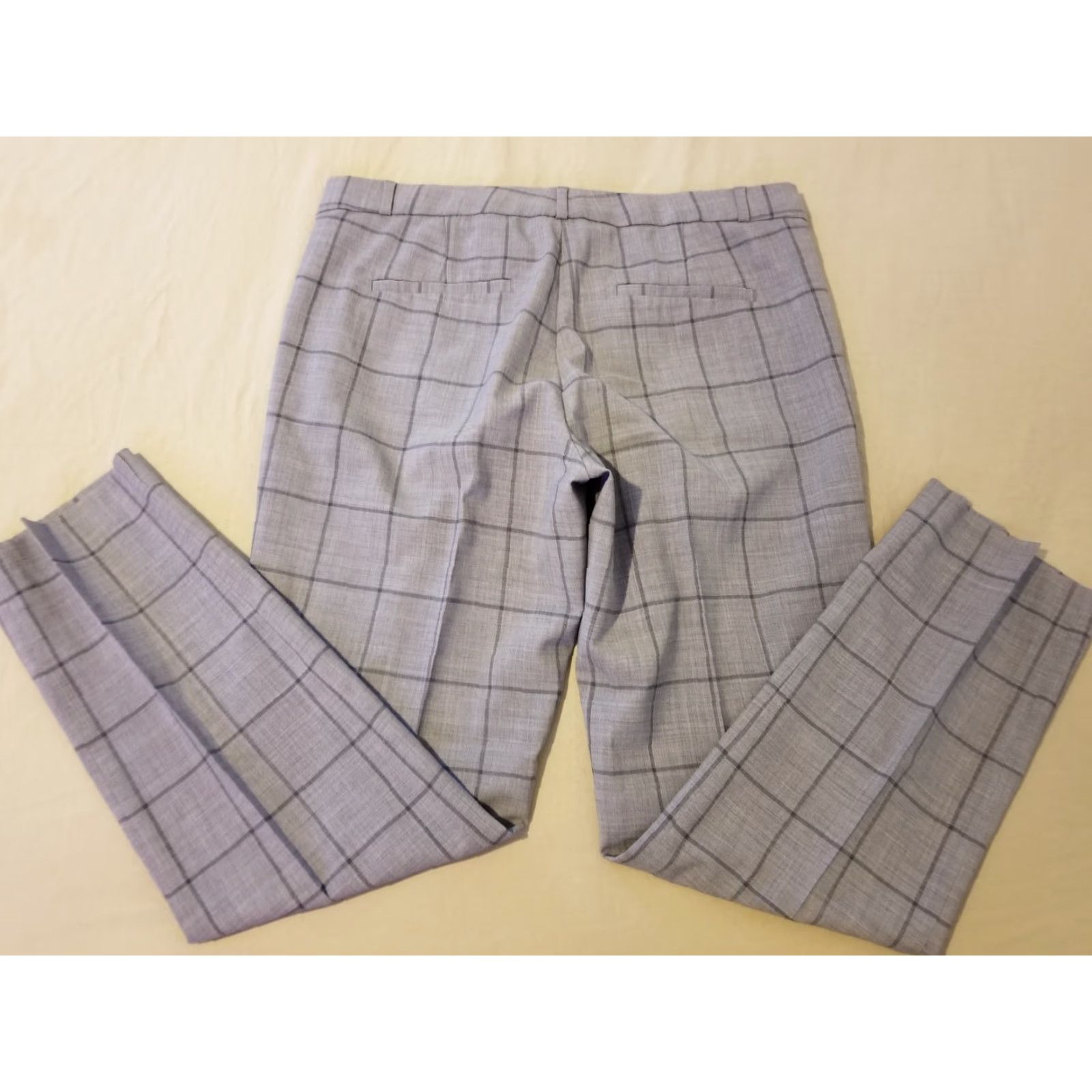 Banana Republic Banana Republic Womens Wool Dress Pants 10 Gray Flat Front Regular Stretch Chino Trouser Dress Pants Size 32" / US 10 / IT 46 - 2 Thumbnail