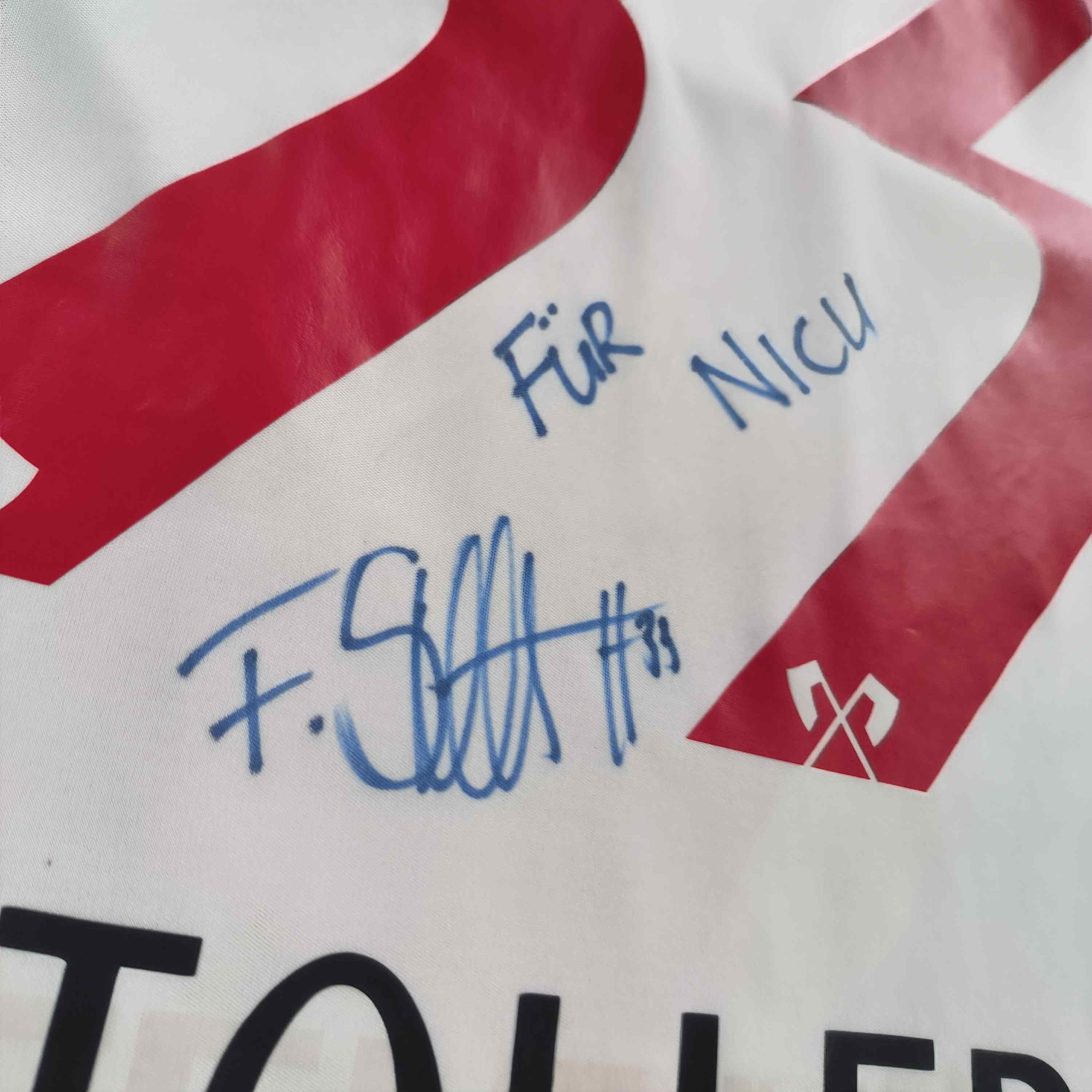 SIGNED FC Biel-Bienne 2015-16 home Stoller football jersey M
