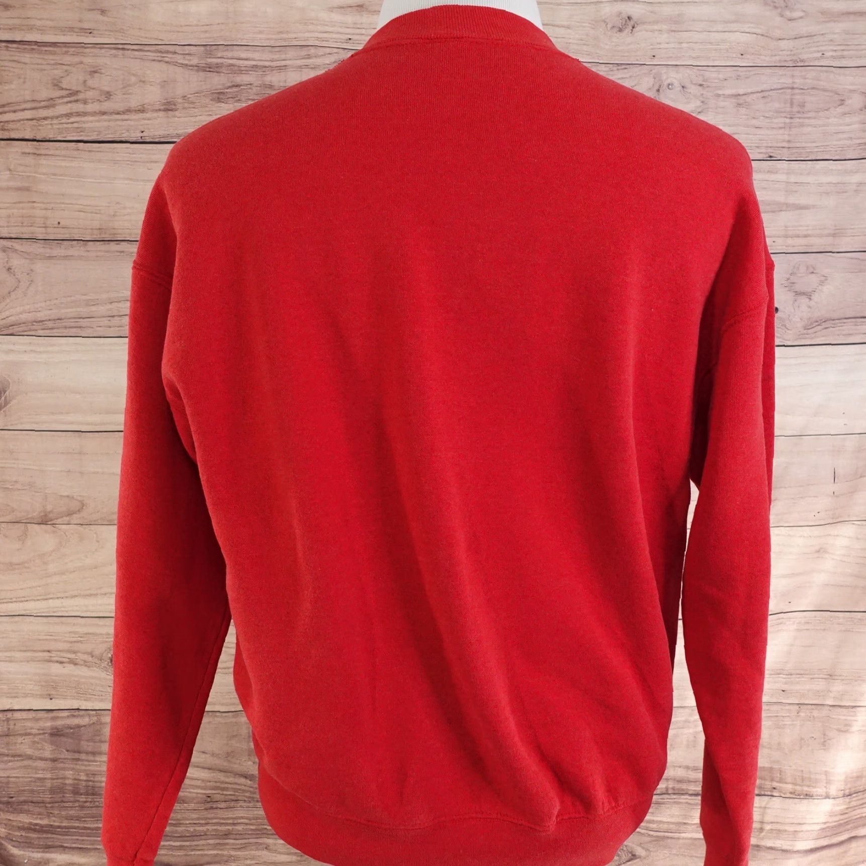 Fruit Of The Loom VINTAGE FRUIT OF THE LOOM LITTLE DEVILS BELLEVILLE IL MASCOT PULLOVER SWEATSHIRT L RED USA MADE Mens Size US L / EU 52-54 / 3 - 3 Thumbnail