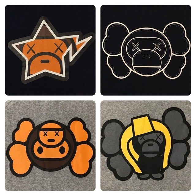 Bape × Kaws × Nigo 🔥Reversible🔥 BAPE × KAWS MILO sweat shirt a bathing ape NIGO Size US S / EU 44-46 / 1 - 6 Thumbnail