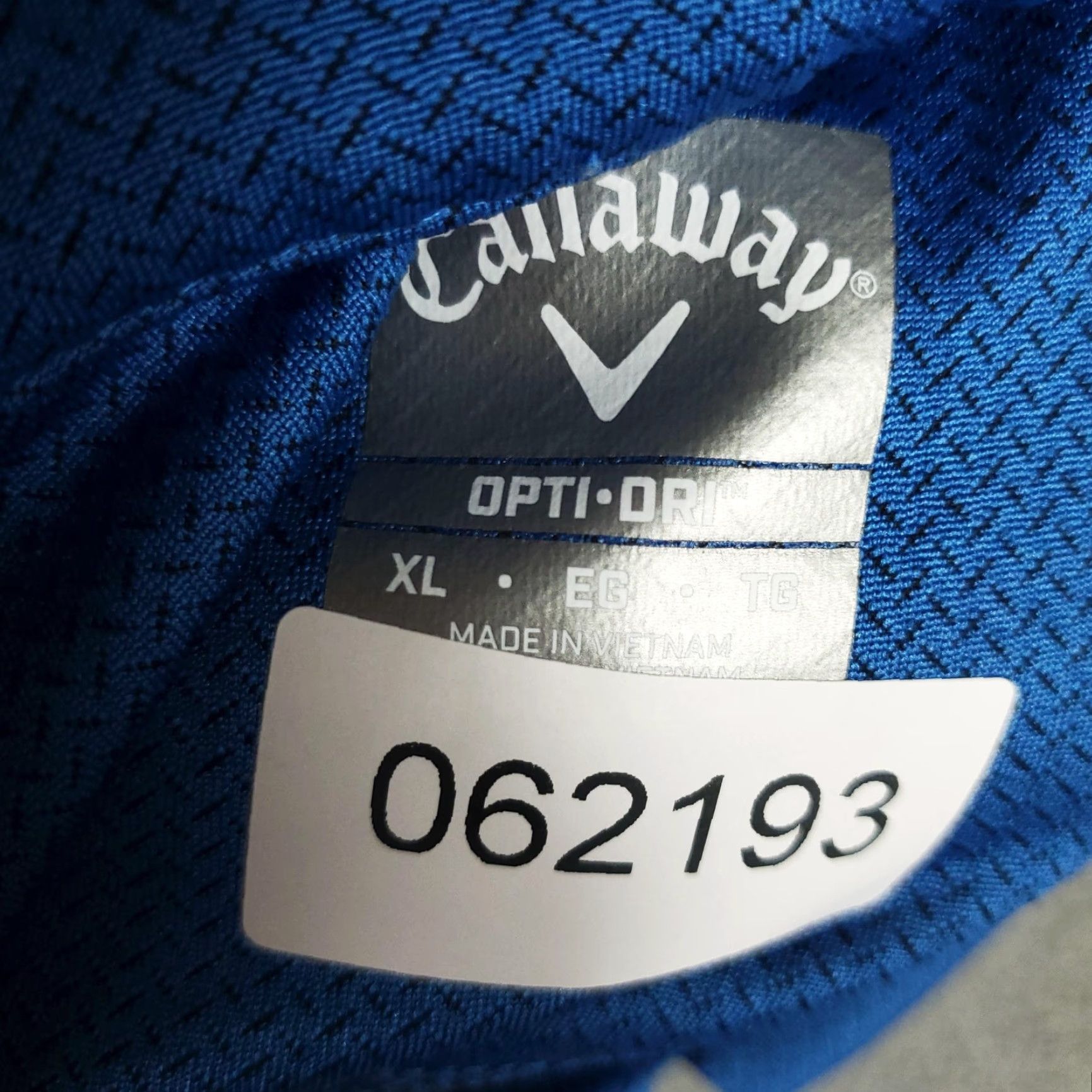Callaway Callaway Polo Shirt Mens XL Blue Opti-Dri Golf Performance Short Sleeve Lightweight Logo Geometric Size US XL / EU 56 / 4 - 8 Thumbnail