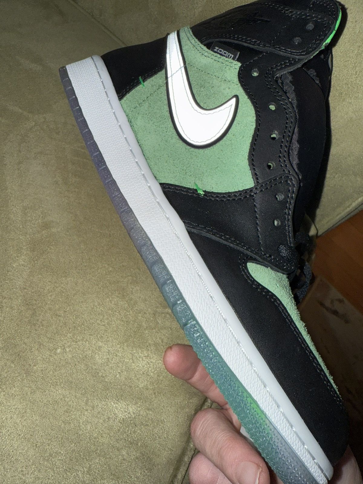 Jordan Brand Nike Air Jordan 1 hi “Zen Green” DS NEW! xtra laces! size 10 Size US 10 / EU 43 - 6 Thumbnail