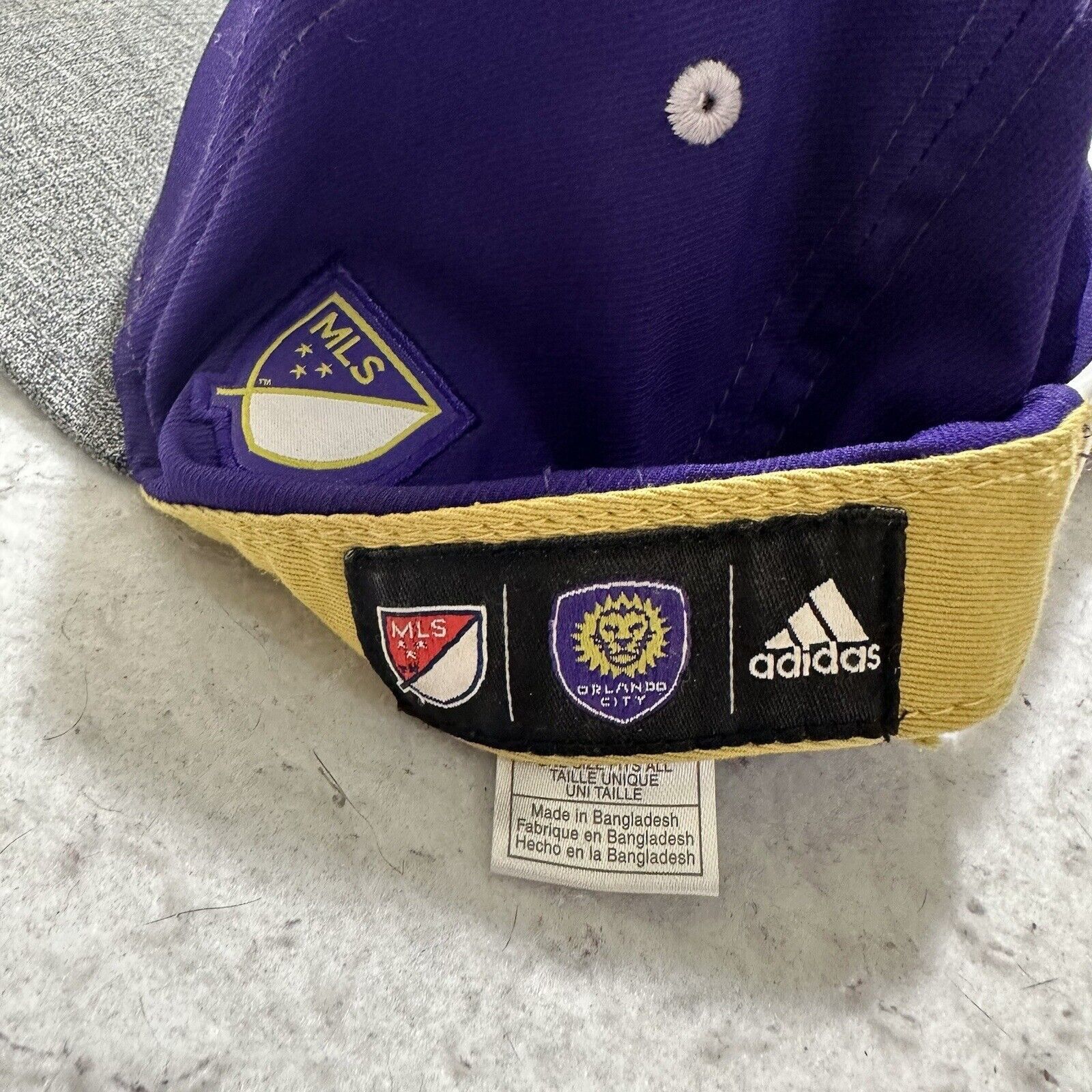 Adidas Adidas MLS Orlando City SC Baseball Hat Purple Cap Size ONE SIZE - 8 Thumbnail
