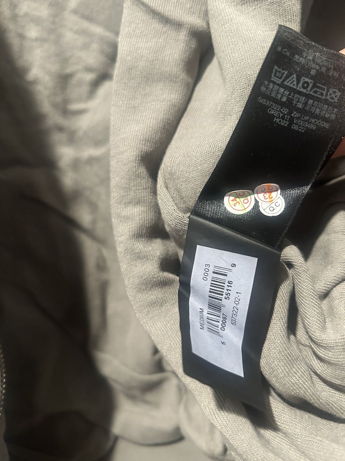 Balenciaga × Gap × Kanye West Yeezy Gap zip up hoodie Grey M Size US M / EU 48-50 / 2 - 7 Thumbnail