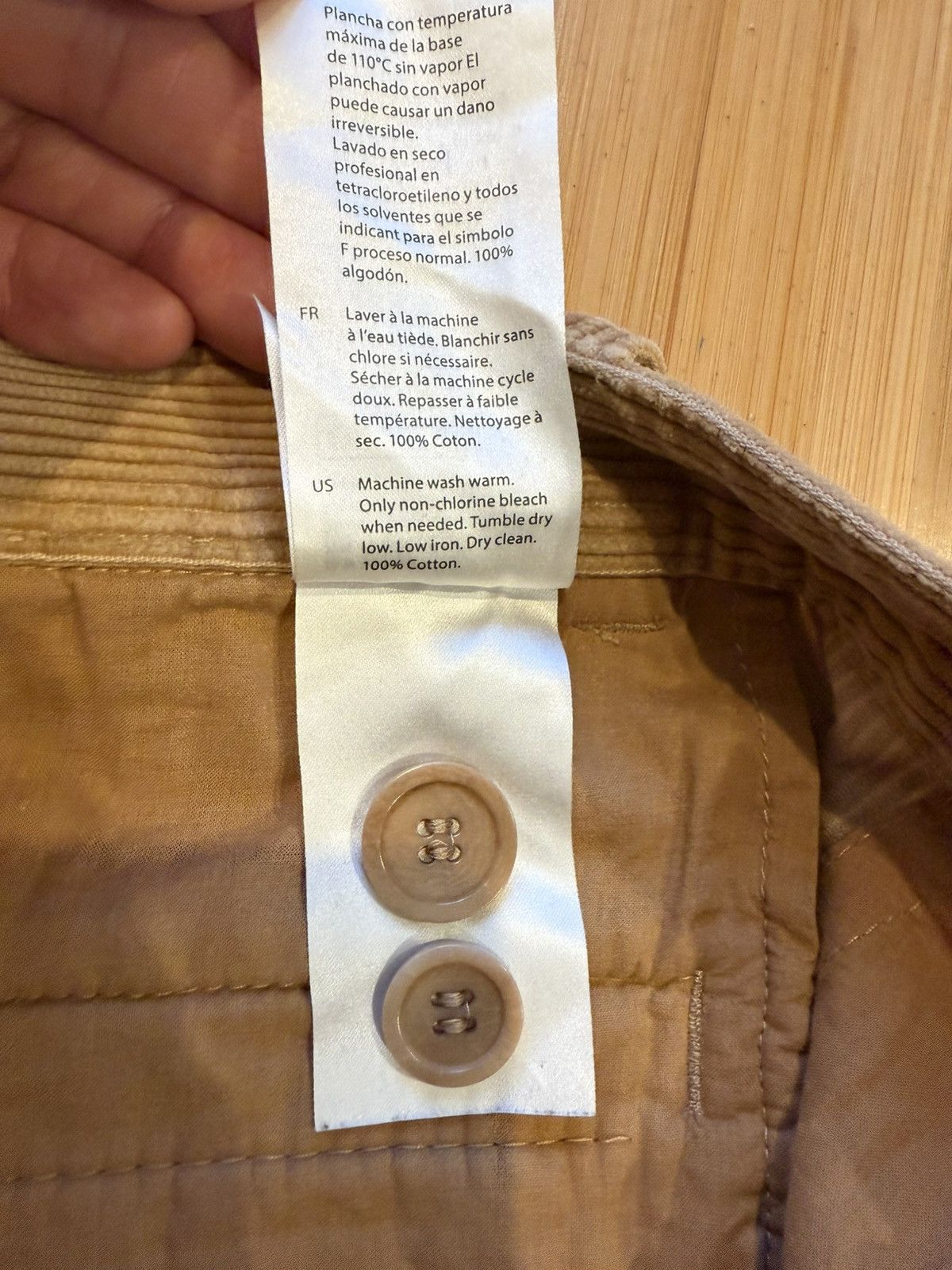 Cos Light Brown/ Tan Corduroy COS pants size 32 Size US 32 / EU 48 - 5 Thumbnail
