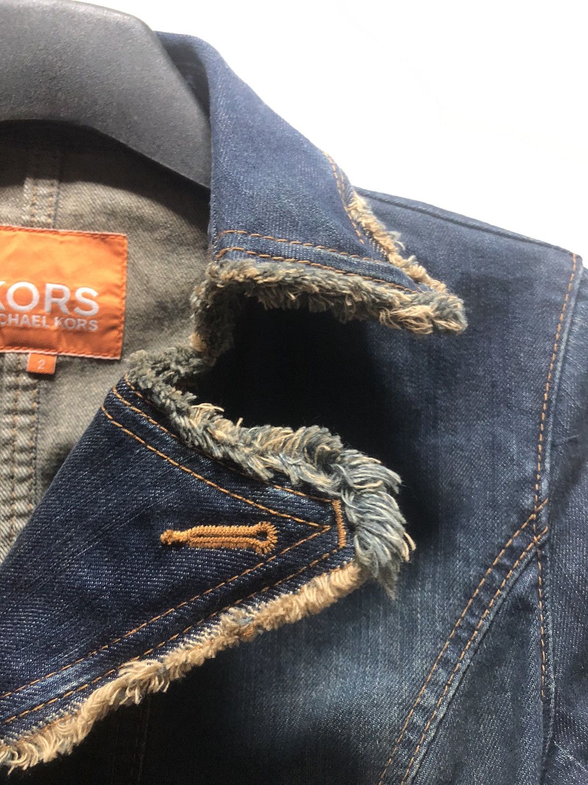 Michael Kors MICHAEL KORS Denim Jacket Coat Size S / US 4 / IT 40 - 3 Thumbnail