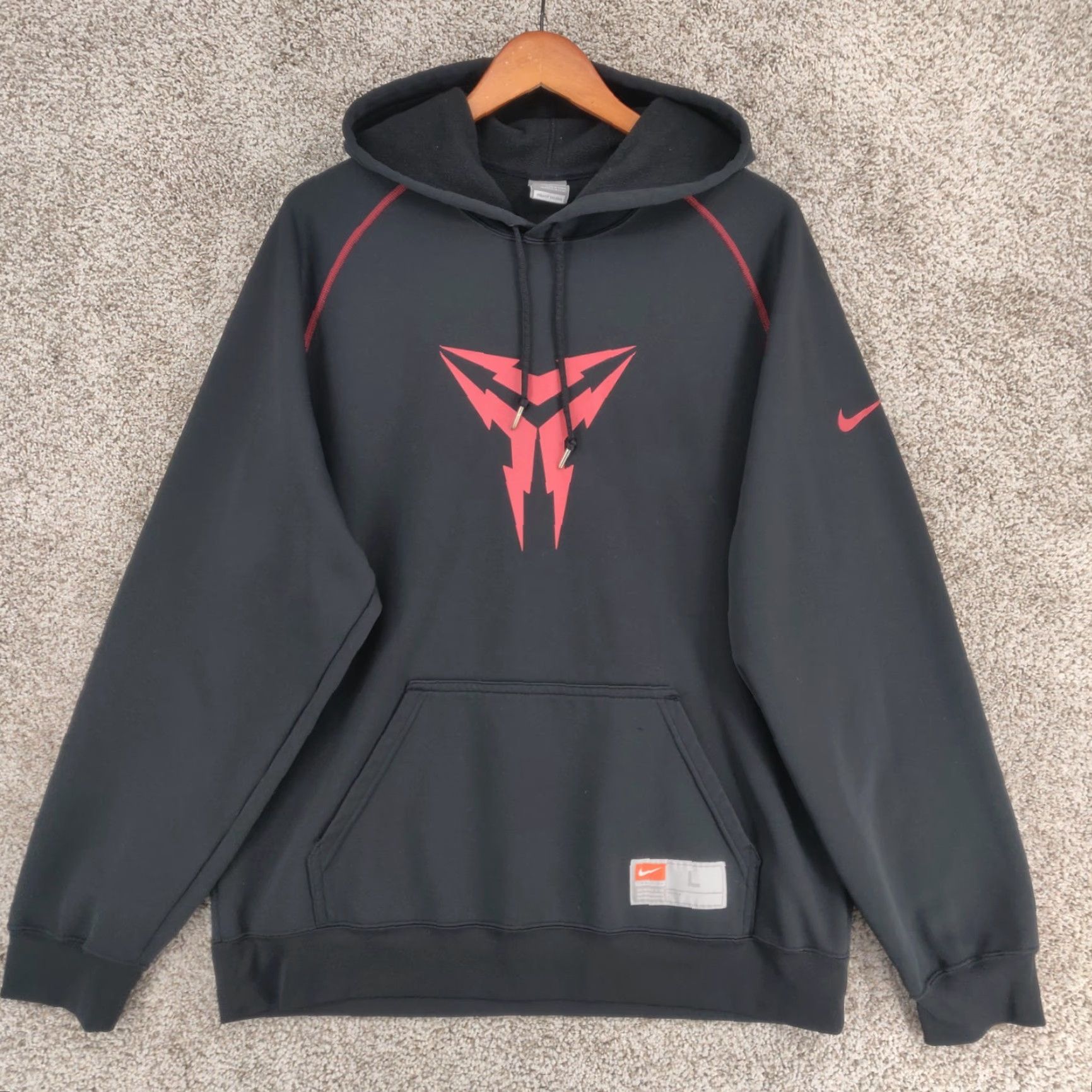 Nike VINTAGE Nike Hoodie Men Large Black Kobe Bryant Mamba Pullover Therma Sweatshirt Size US L / EU 52-54 / 3 - 2 Thumbnail