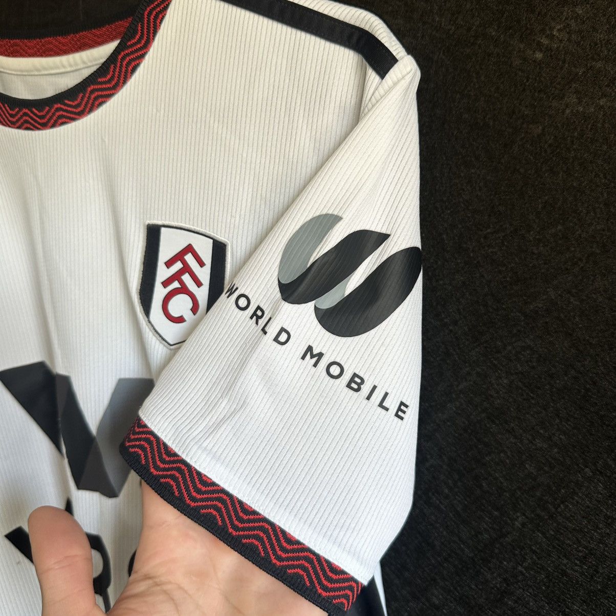 Adidas 2022-23 Fulham Match Worn Shirt Mitrovic #9 Size US S / EU 44-46 / 1 - 5 Thumbnail