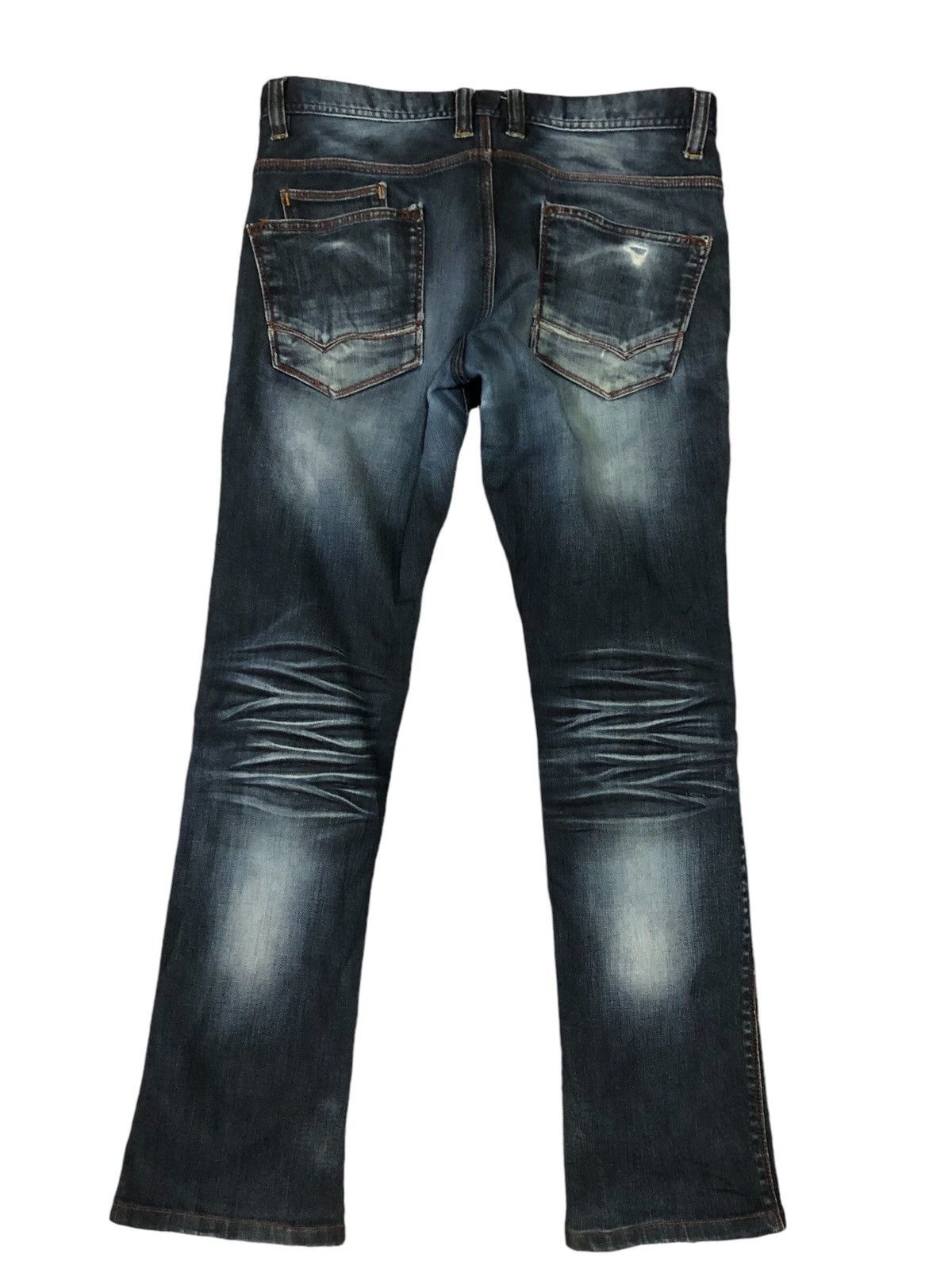 If Six Was Nine × Le Grande Bleu (L.G.B.) × Nicole Club Nicole Clube For Men boot Cut Distressed Denim Pants Size US 32 / EU 48 - 1 Thumbnail