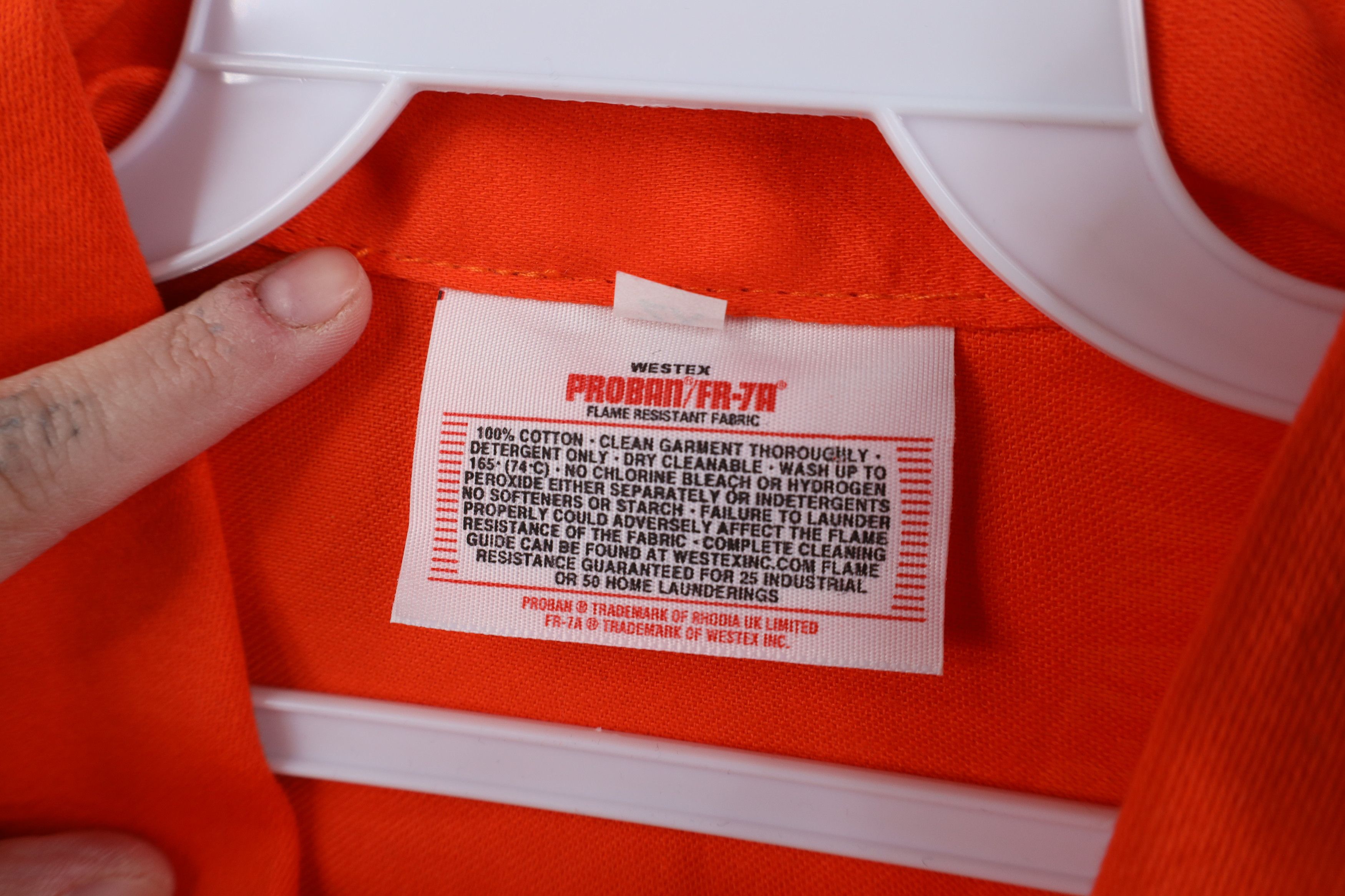 Deadstock Vintage 90s Streetwear Fire Flame Resistant Jacket