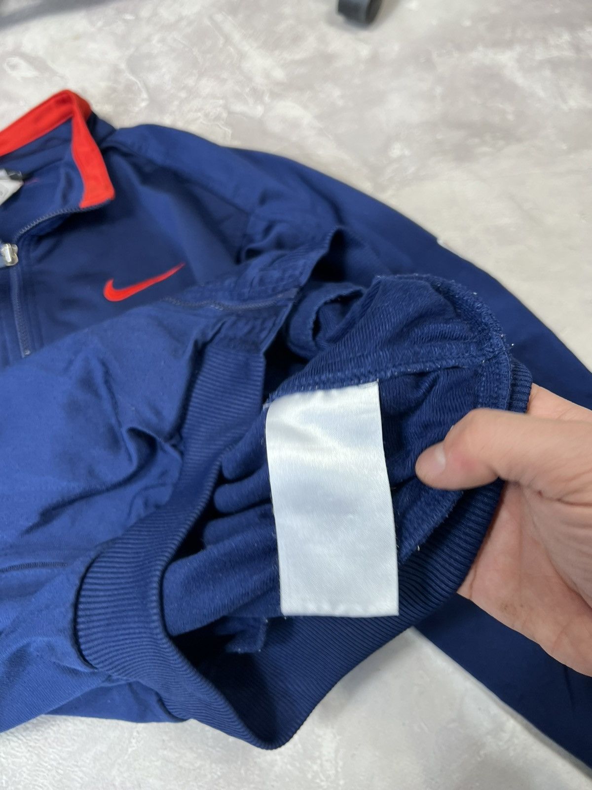 Nike × Vintage Vintage 90s Nike Zip Jacket Size US S / EU 44-46 / 1 - 8 Thumbnail