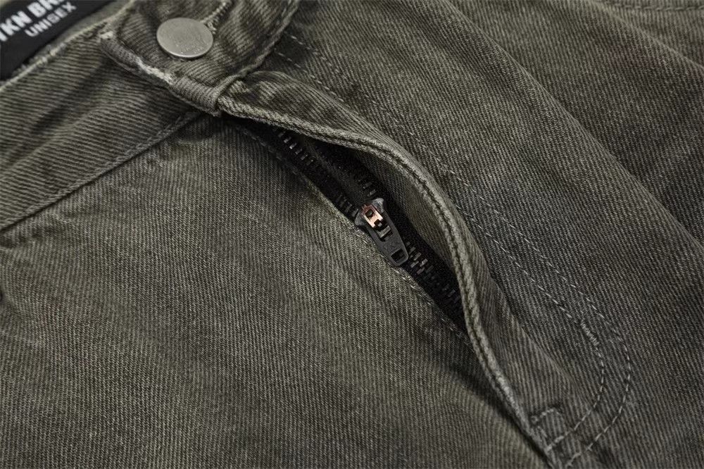 Japanese Brand × Jean Men's loose casual distressed washed denim straight pants Size US 32 / EU 48 - 4 Thumbnail