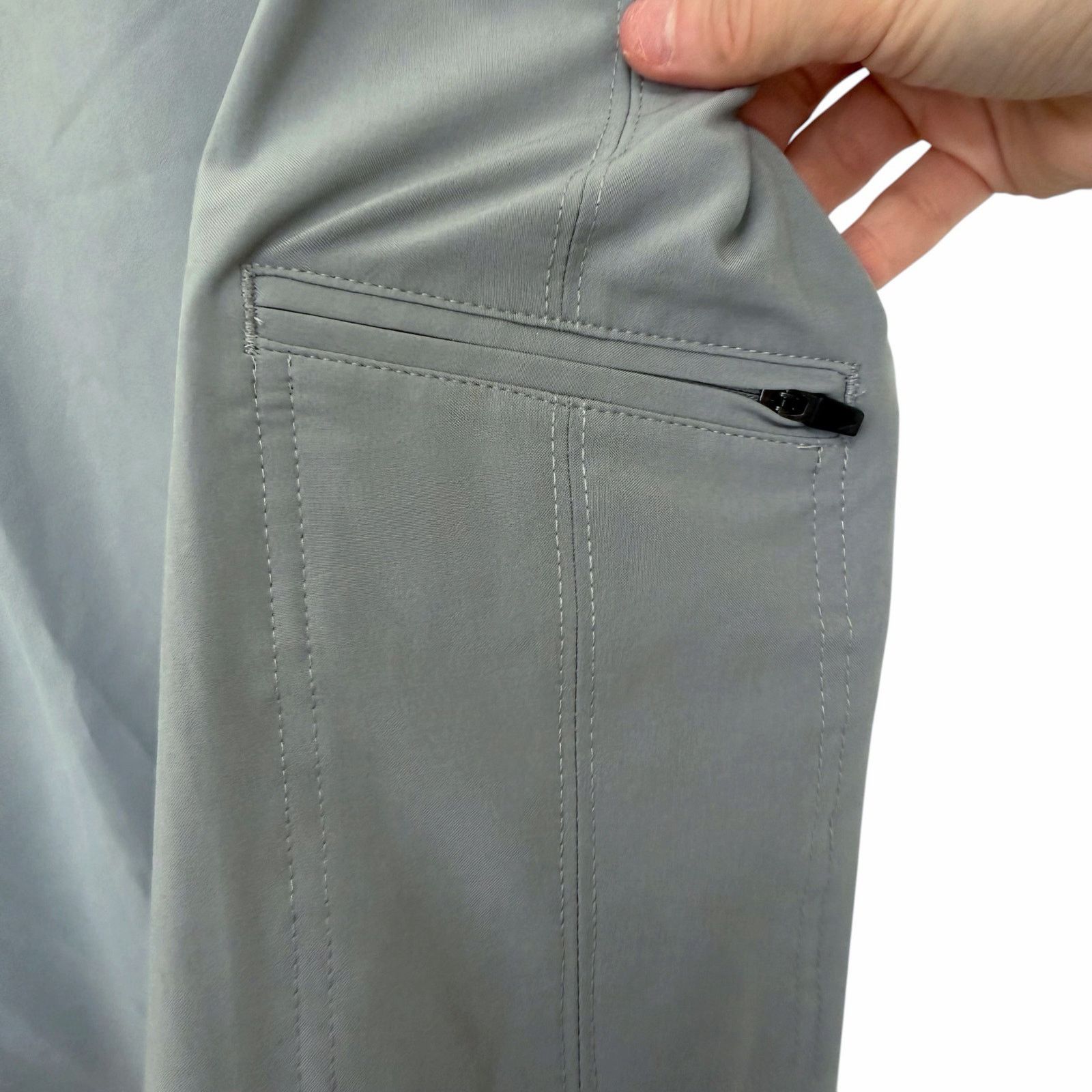 Callaway Callaway Gray Stretch Waistband Flat Front Chino Shorts 46B Size US 44 / EU 60 - 5 Thumbnail