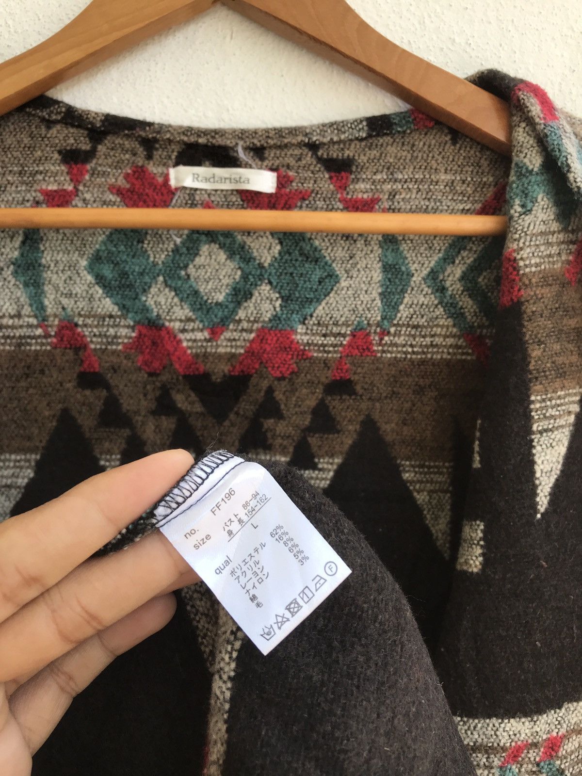 If Six Was Nine × Japanese Brand Vintage Navajo Native Cardigan Jacket Size US L / EU 52-54 / 3 - 5 Thumbnail
