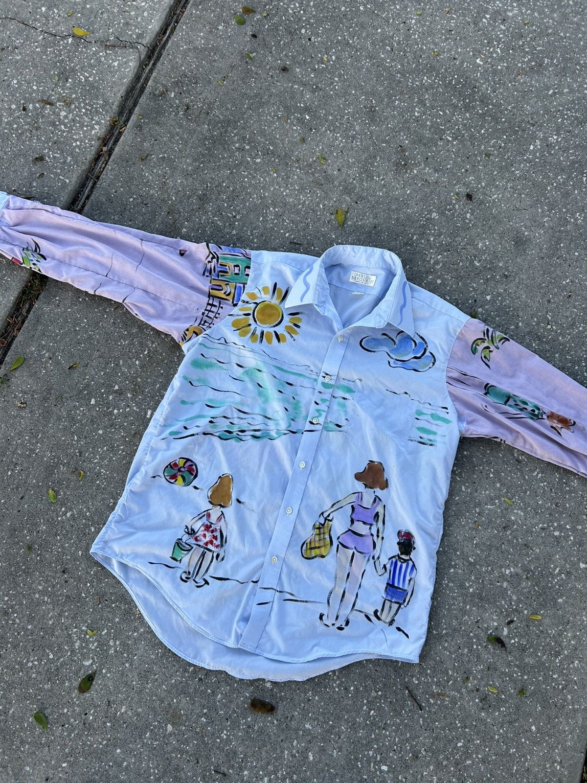 Other 1/1 Your World reconstructed patchwork long sleeve shirt Size US L / EU 52-54 / 3 - 1 Thumbnail
