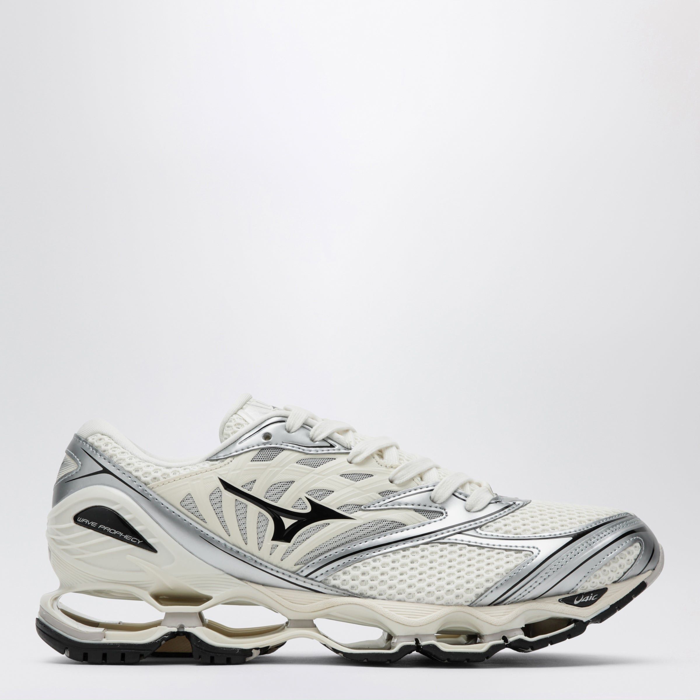 Mizuno Mizuno Wave Prophecy Ls Gtx Sneakers Pristine/Black/Silver Size US 11 / EU 44 - 1 Thumbnail