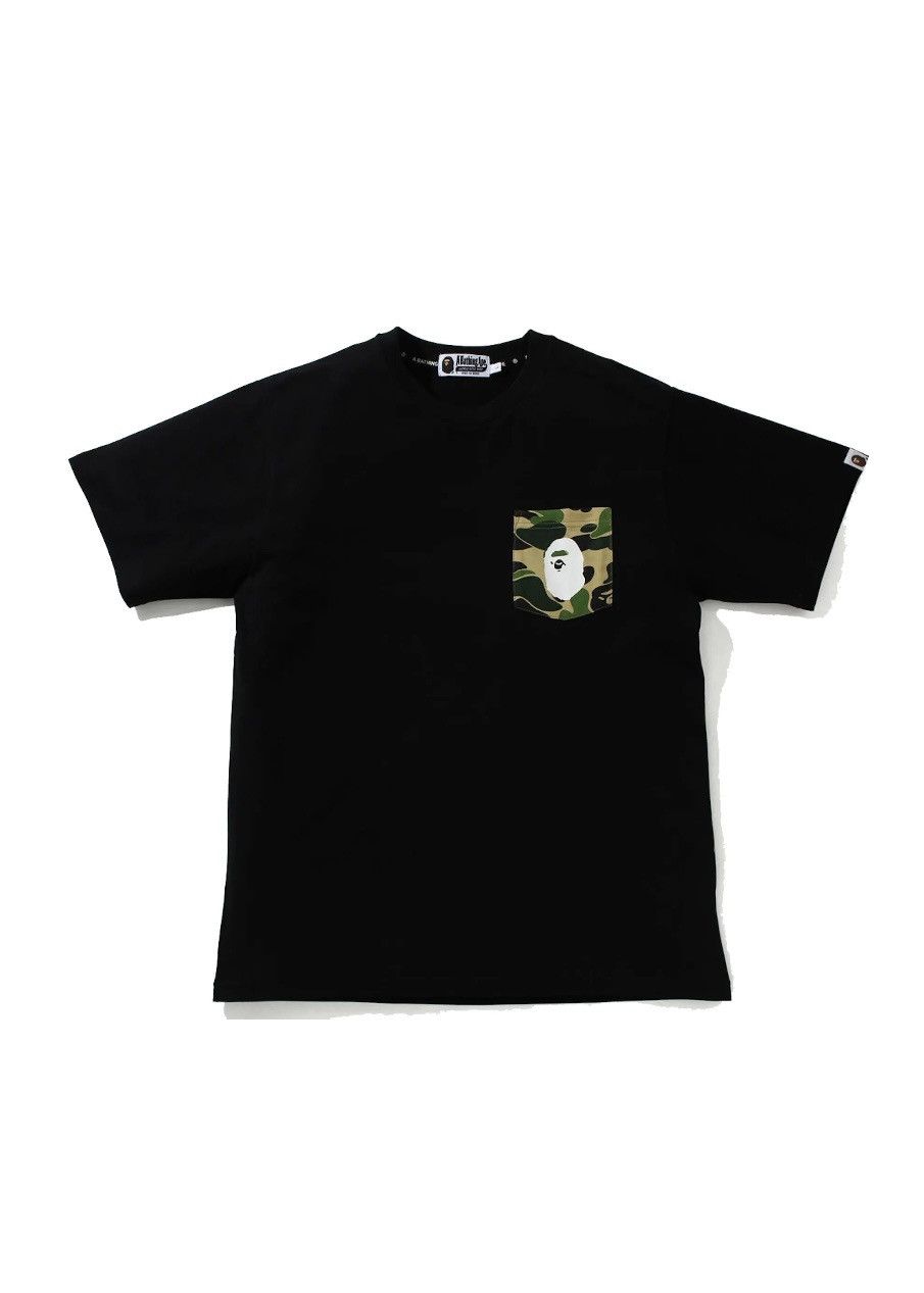 Bape A Bathing Ape ABC Camo Pocket Tee Black/Green Size US XL / EU 56 / 4 - 1 Thumbnail