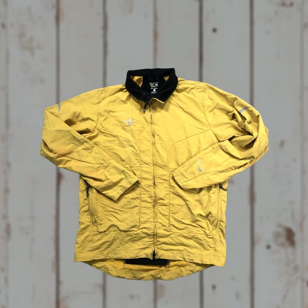 Mountain Hardwear Mountain Hardwear Jacket Mens L Yellow Windbreaker Full Zip Nylon Cycling Wind-Resistant Pockets Reflective Size US L / EU 52-54 / 3 - 1 Thumbnail