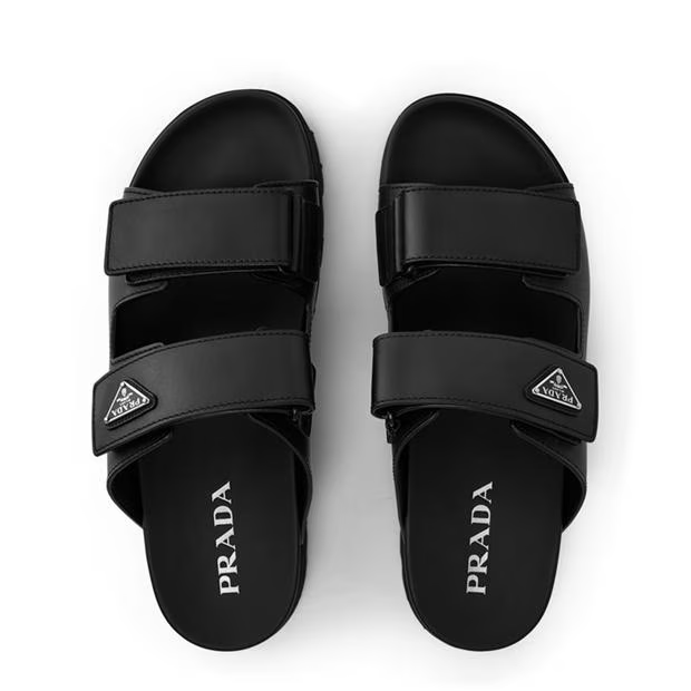 Prada Leather Strap Sandals Size US 11 / EU 44 - 6 Thumbnail