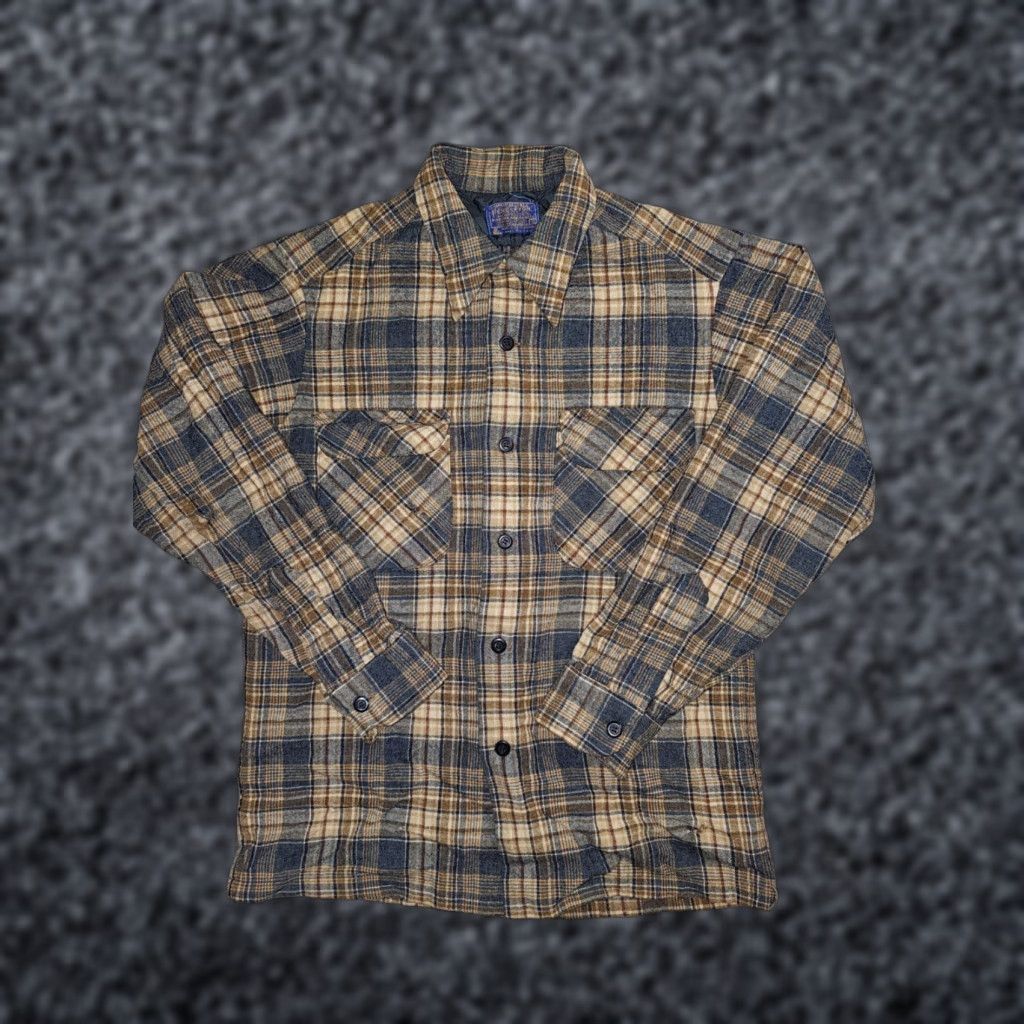 Pendleton VINTAGE Pendleton Board Shirt Men’s Small Wool Plaid Flannel Button-Up Collared Size US S / EU 44-46 / 1 - 1 Thumbnail