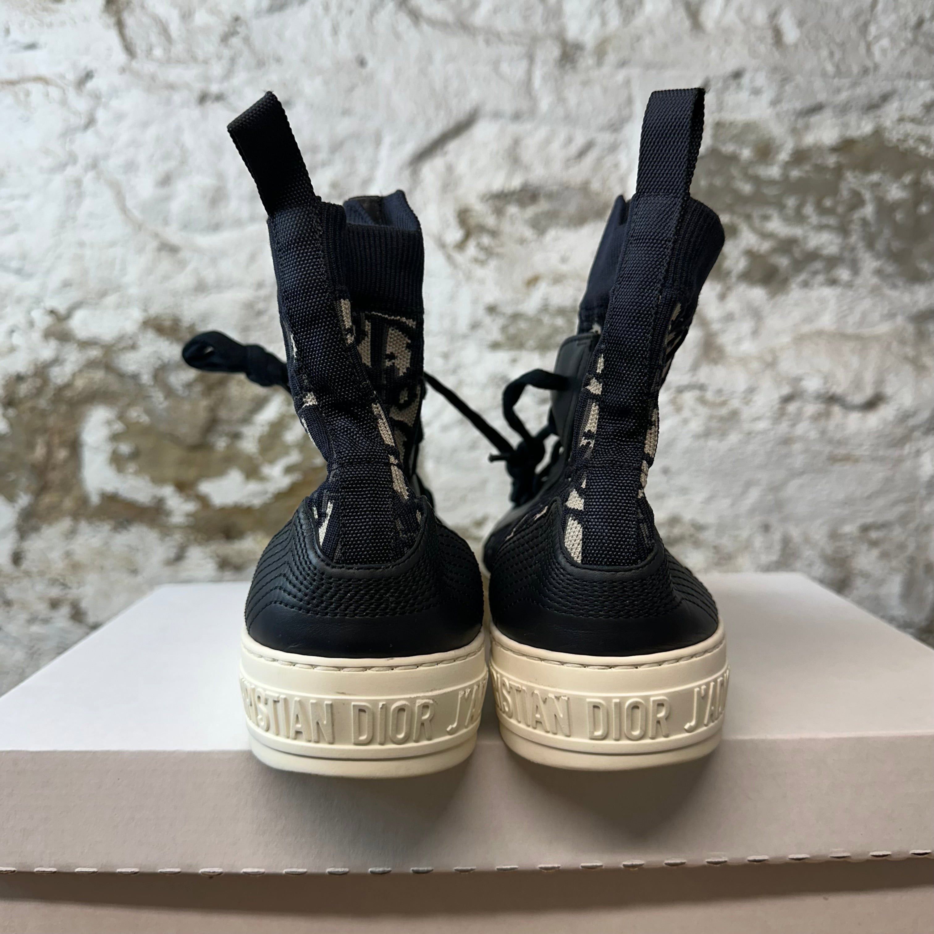 Dior Dior Walk n Dior Black Oblique White Sneaker Sz 5.5 (37.5) Size US 5.5 / EU 38 - 6 Thumbnail