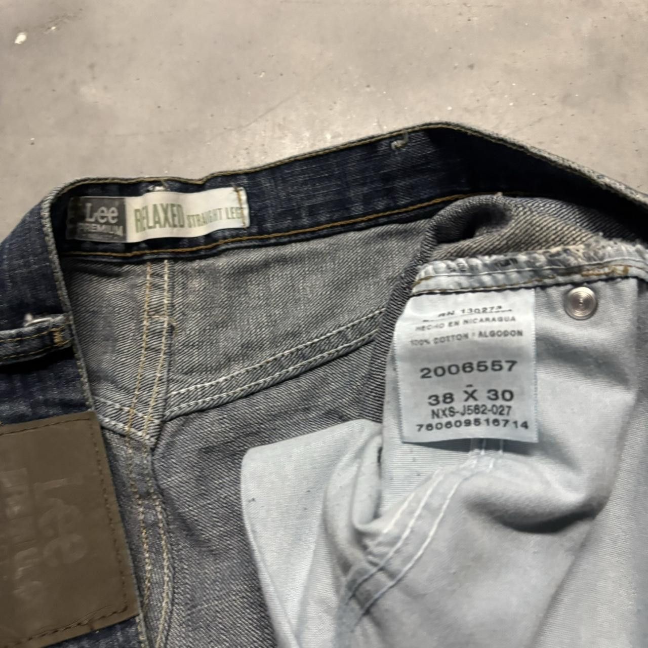 Japanese Brand × Vintage Crazy Vintage Y2K/2000s Grunge Dark Wash Skater Denim Jeans! Size US 36 / EU 52 - 8 Thumbnail