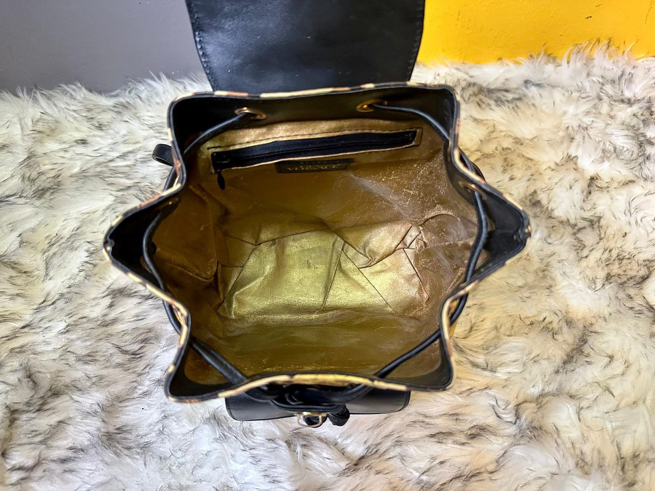 Versace Authentic Gianni Versace Baroque Leopard Print Backpack Size ONE SIZE - 8 Thumbnail