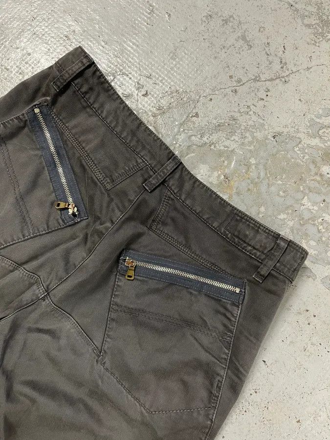Marithe + Francois Girbaud 2000s Marithé + François Girbaud Anthracite Grey Signature Minimalist Straight Pants Size US 32 / EU 48 - 9 Thumbnail
