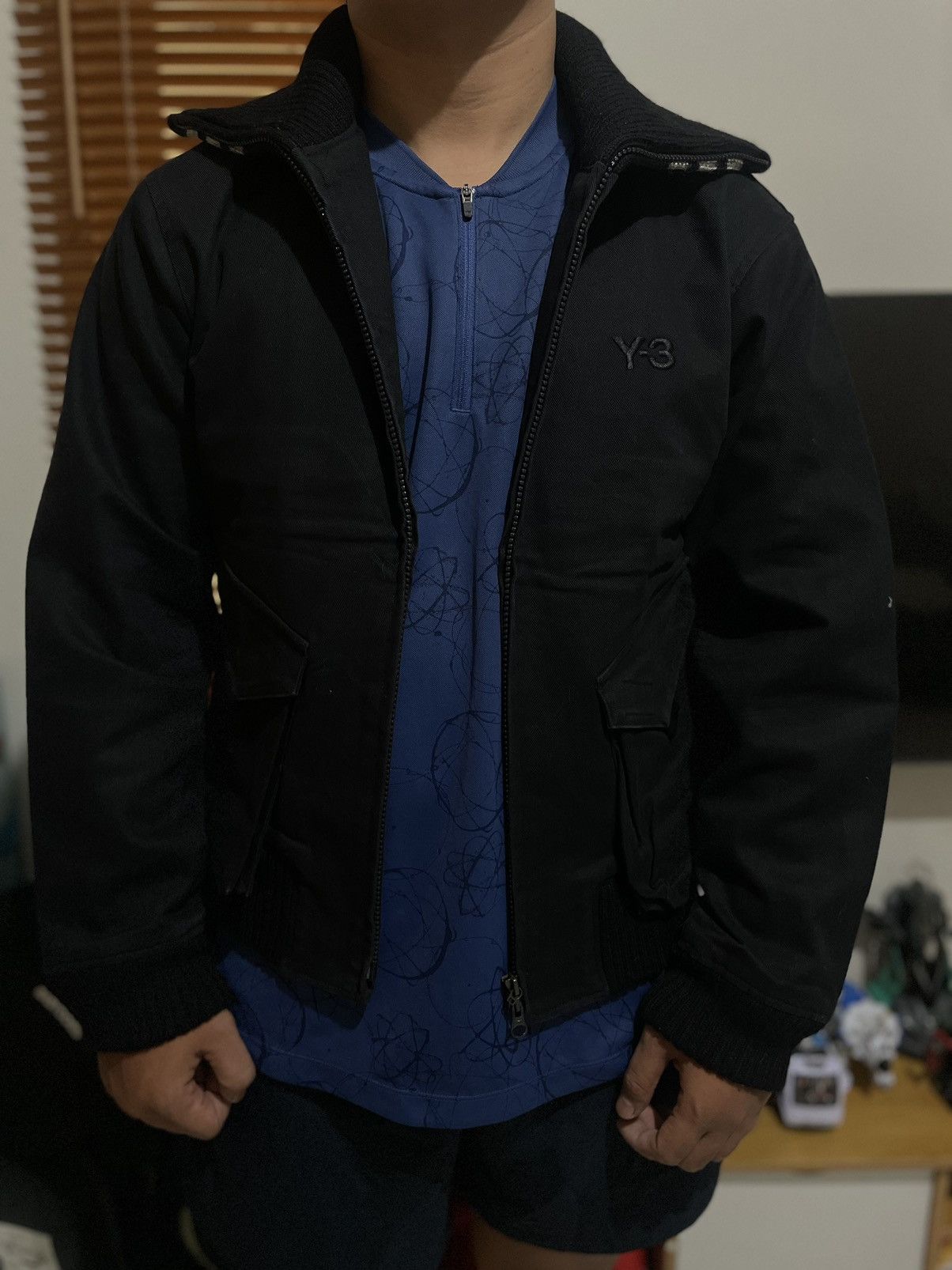 Y-3 × Yohji Yamamoto Adidas Y-3 Yohji Yamamoto Bomber Jacket Size US S / EU 44-46 / 1 - 5 Thumbnail