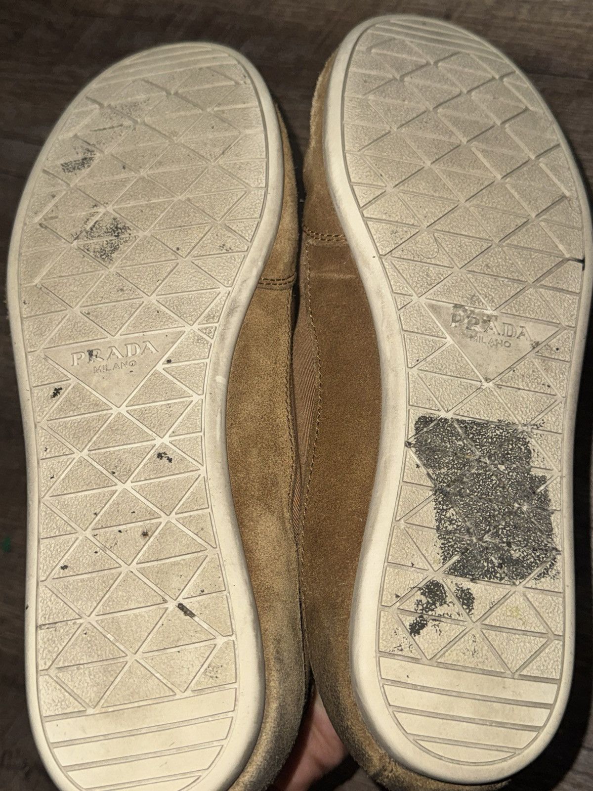 Prada Prada mixed media low profile sneaker Size US 8 / EU 41 - 8 Thumbnail