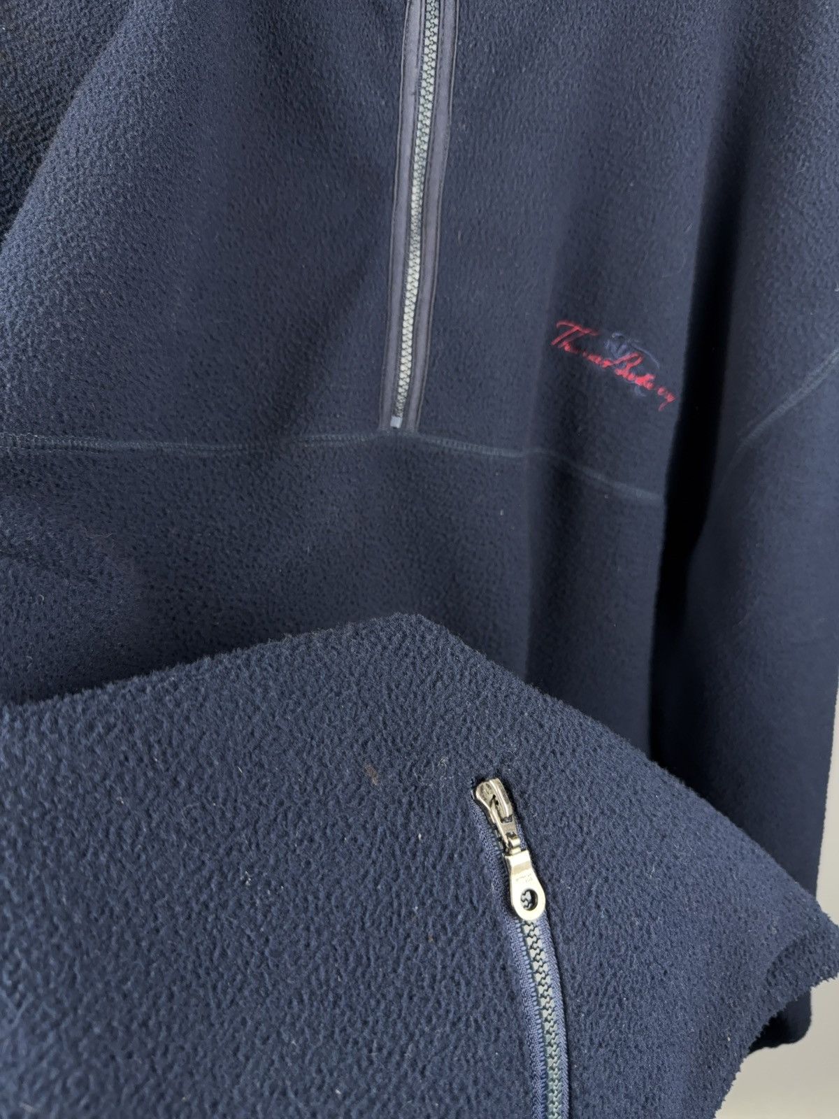 Burberry × Vintage Vintage Thomas Burberry Fleece Pullover 1/2 Zip Size US XXL / EU 58 / 5 - 15 Thumbnail