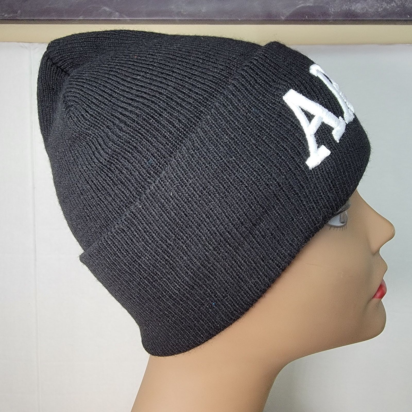 Other Black Knit Embroidered "Army" Beanie - OS Size ONE SIZE - 4 Thumbnail